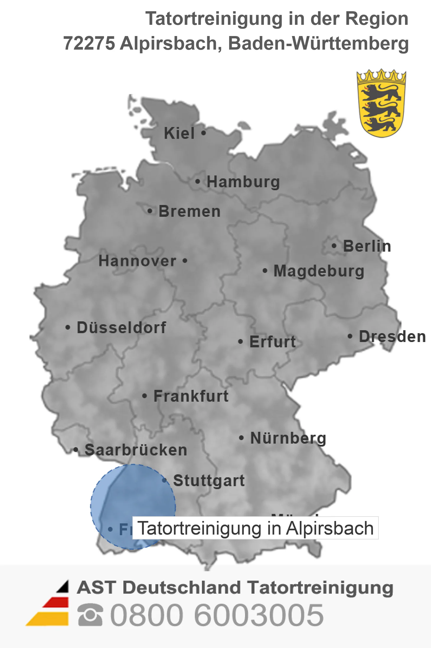 Tatortreinigung Alpirsbach