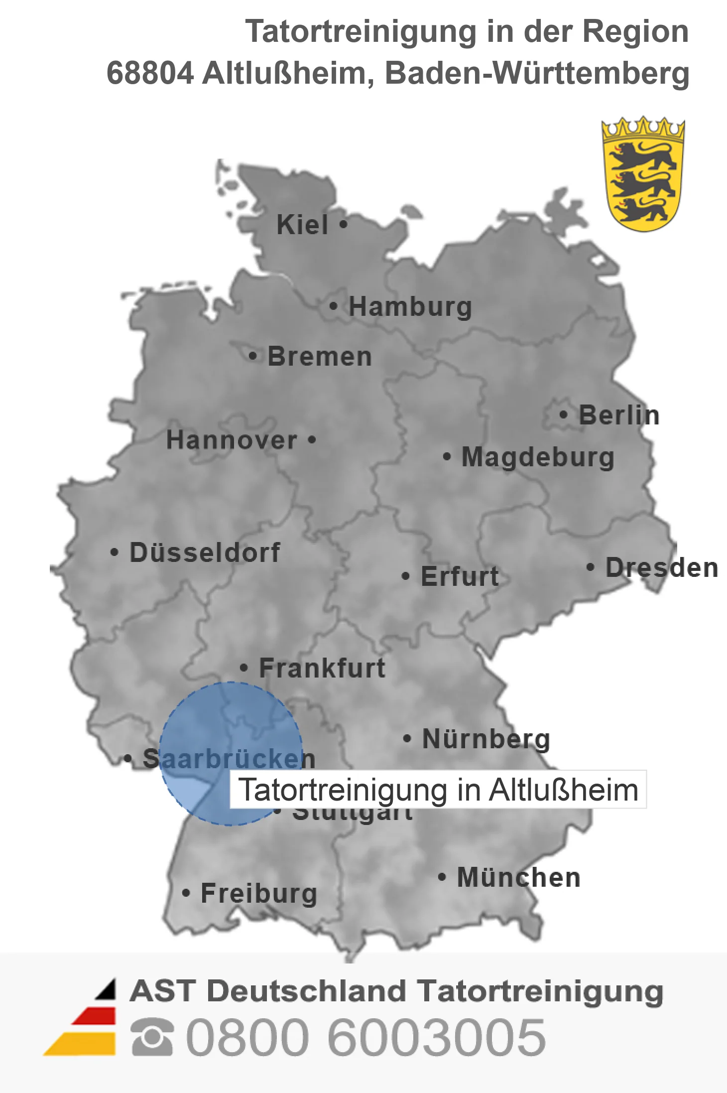 Tatortreinigung Altlu&szlig;heim