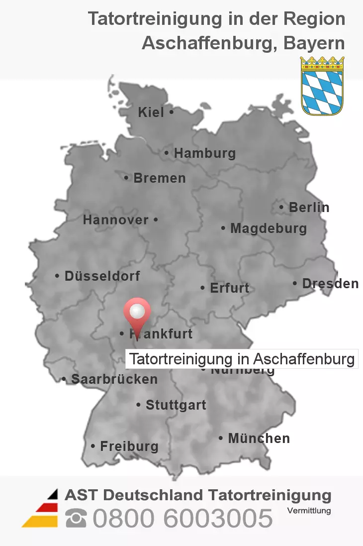 Leichenfundortreinigung Aschaffenburg