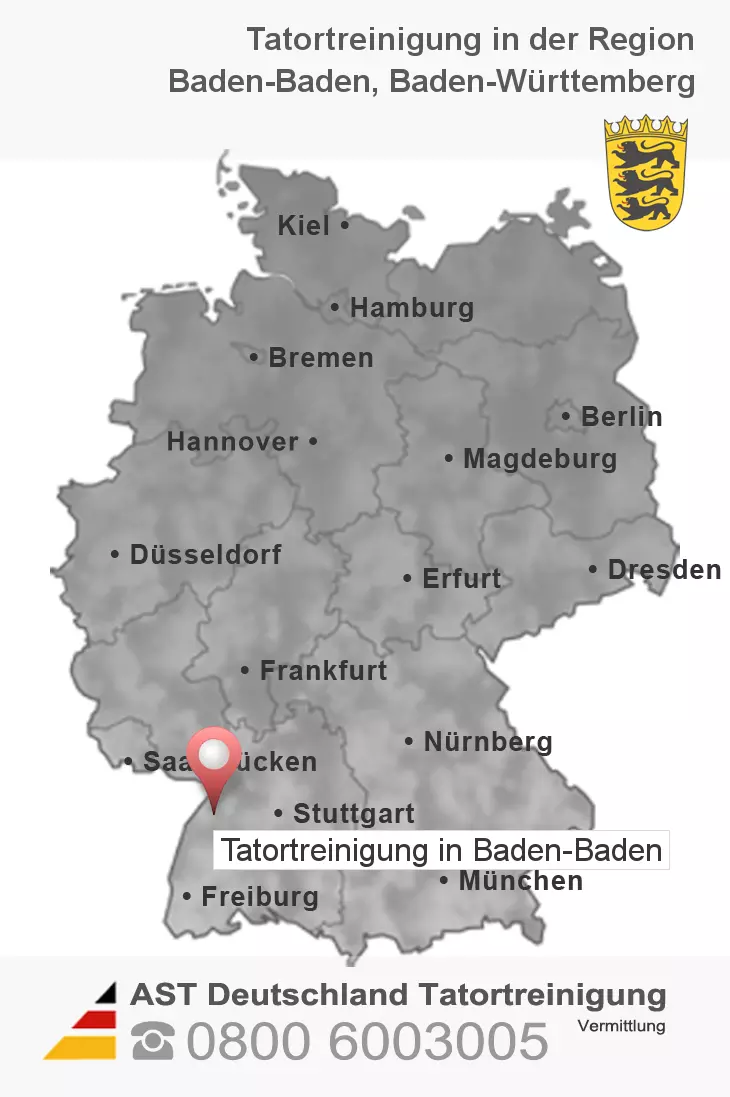 Tatortreinigung Baden-Baden