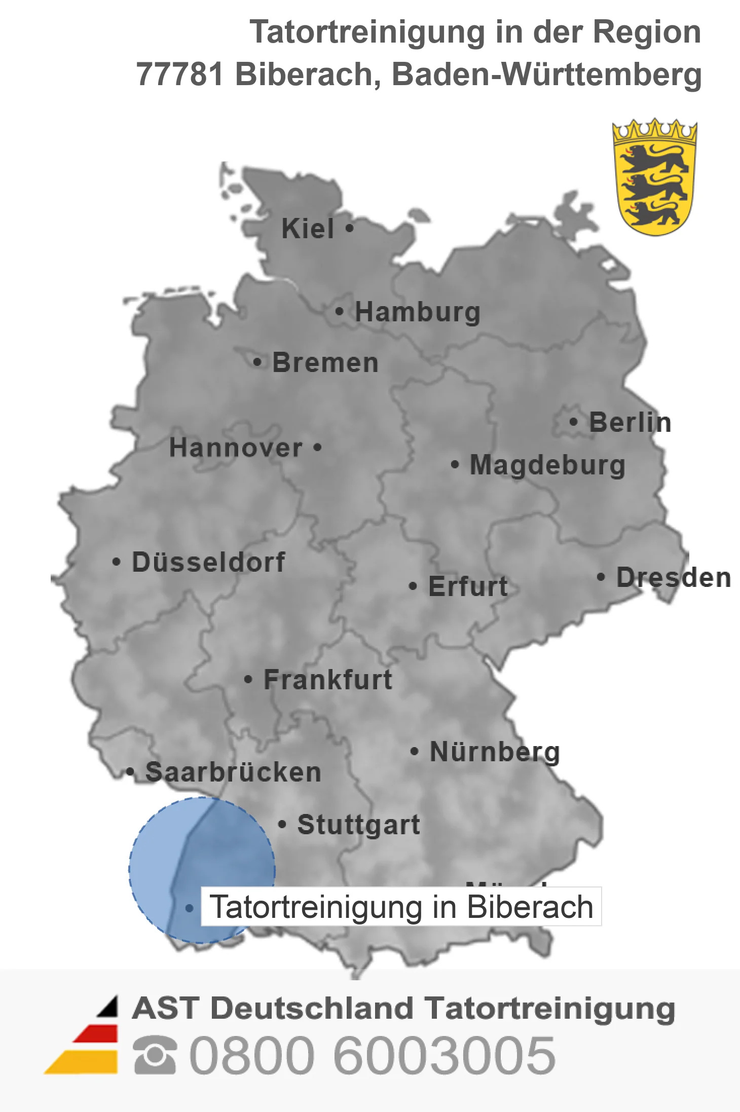 Tatortreinigung Biberach