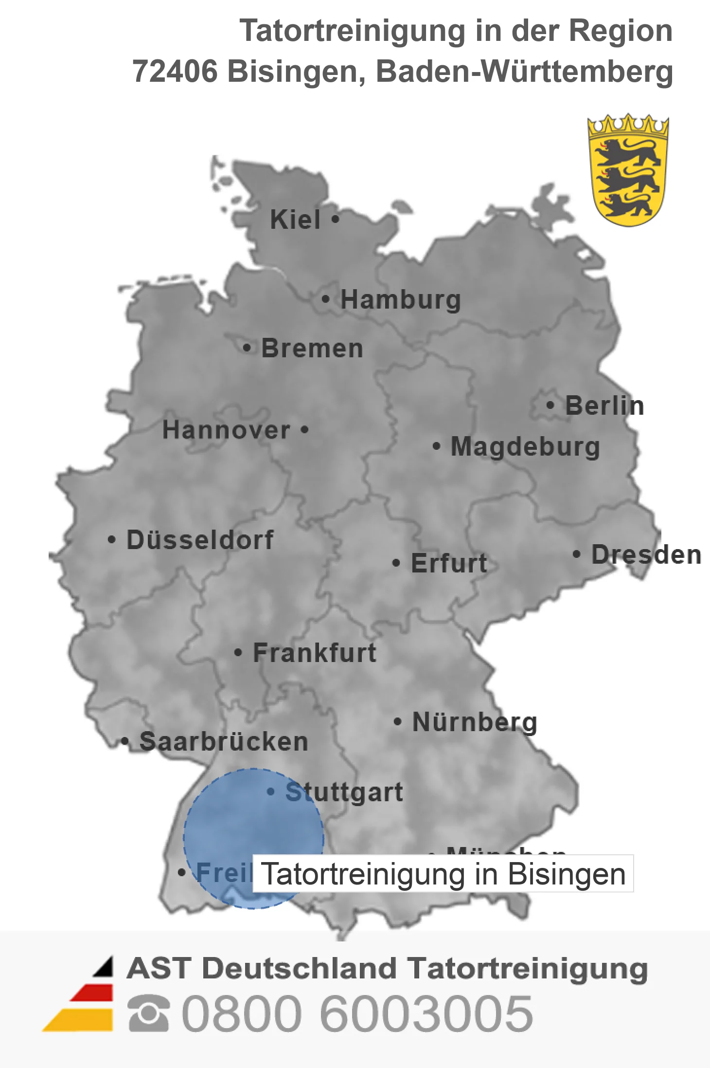 Tatortreinigung Bisingen