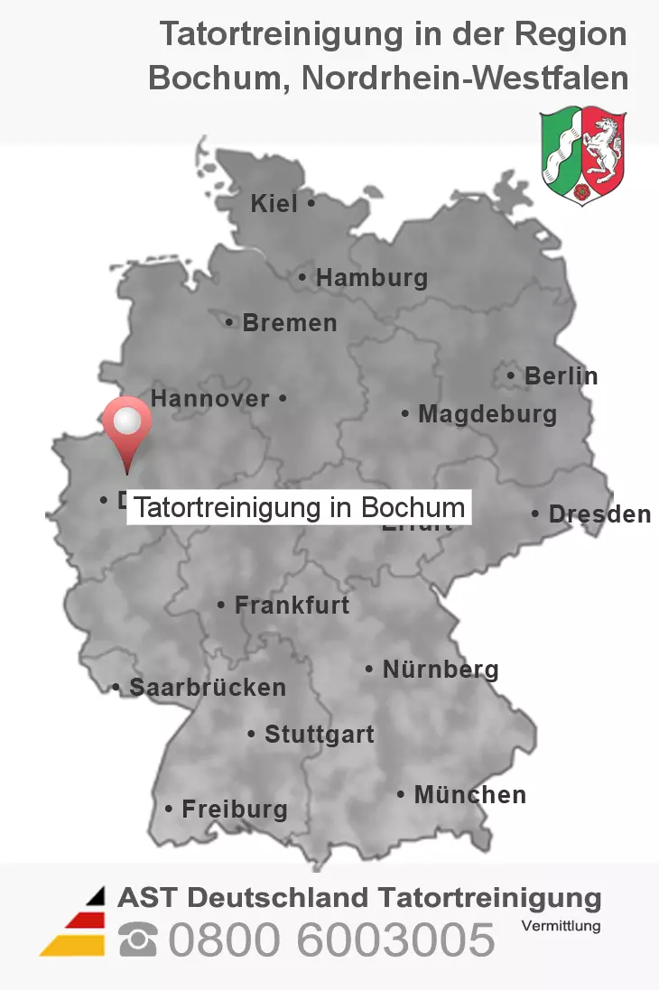 Leichenfundortreinigung Bochum