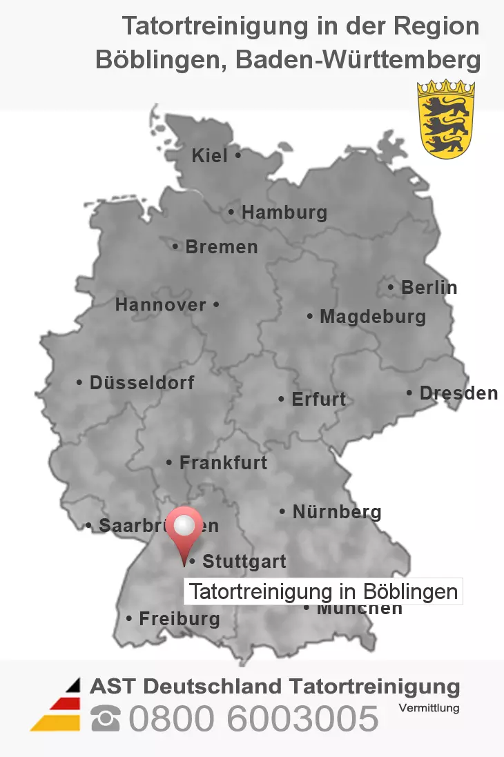 Tatortreinigung Böblingen