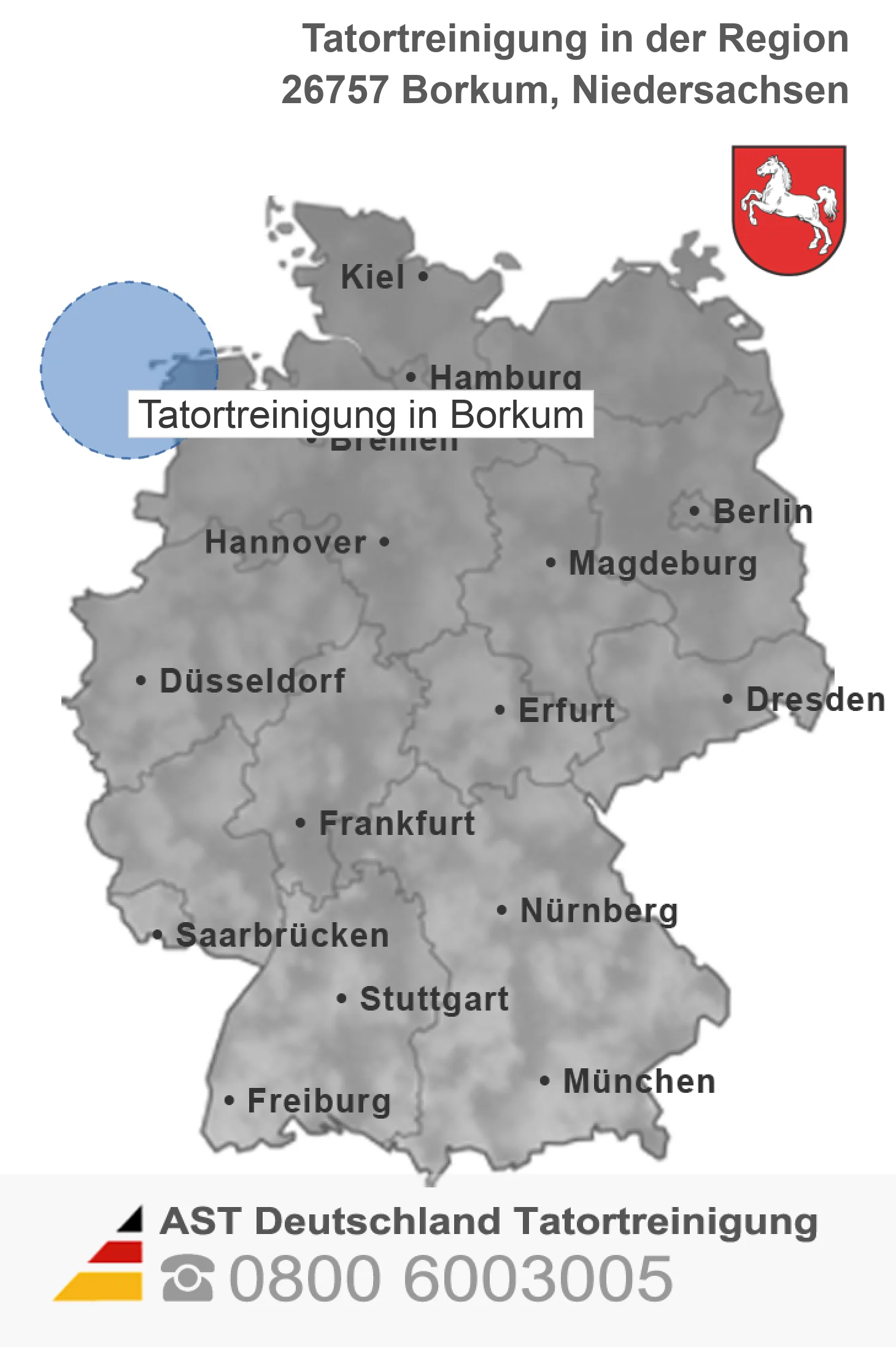 Tatortreinigung Borkum