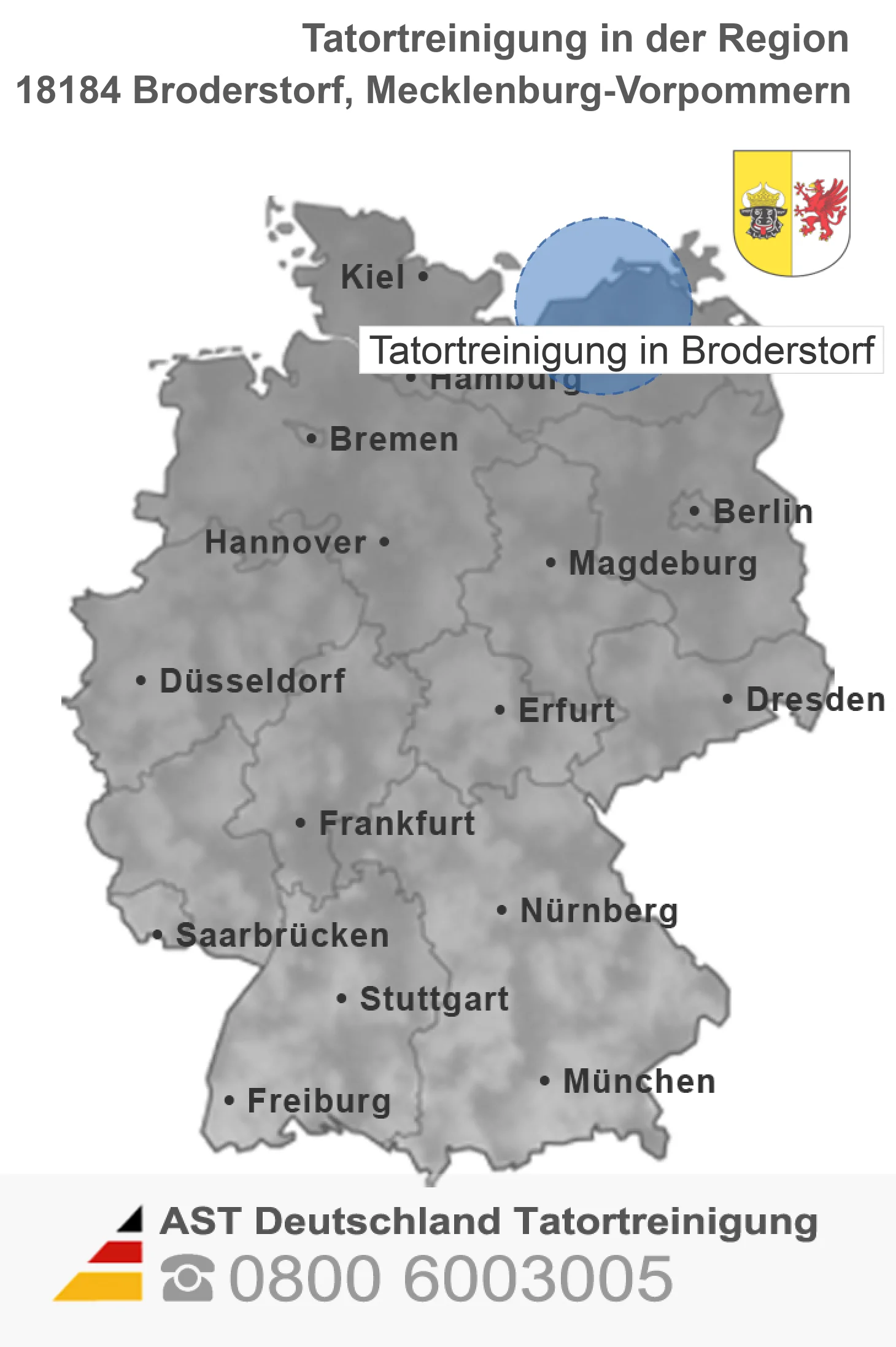 Tatortreinigung Broderstorf