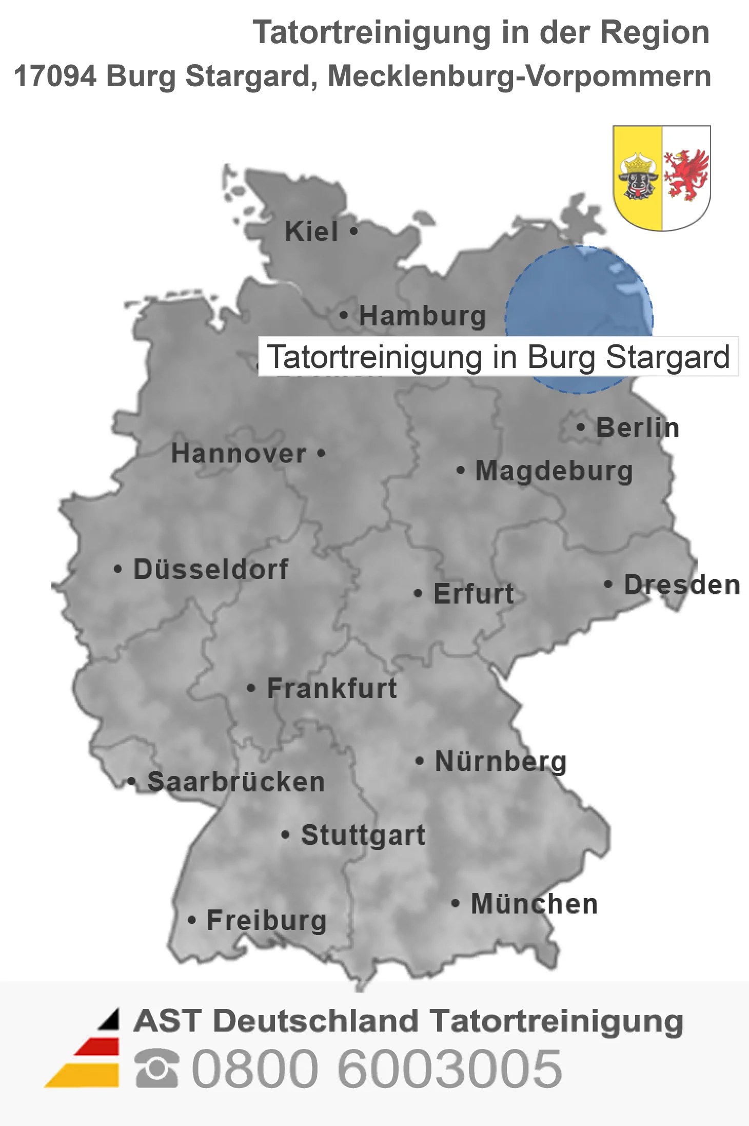 Tatortreinigung Burg Stargard