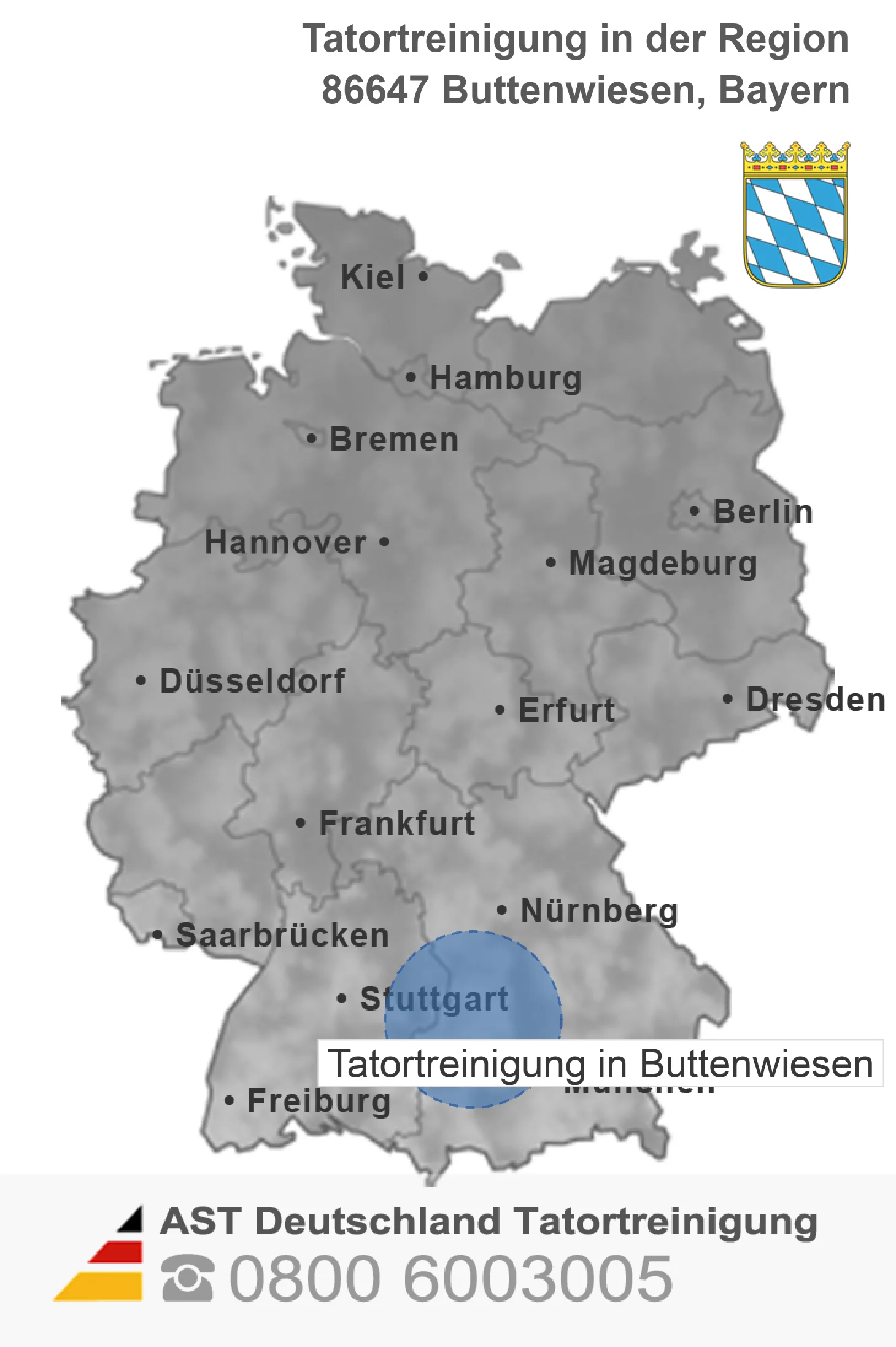 Tatortreinigung Buttenwiesen
