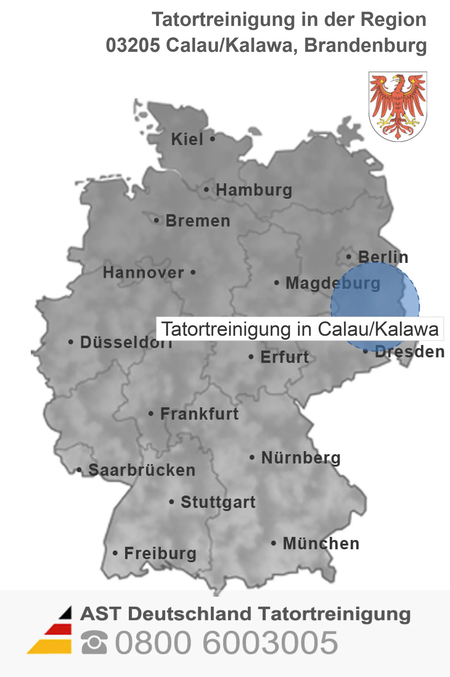 Tatortreinigung Calau/Kalawa