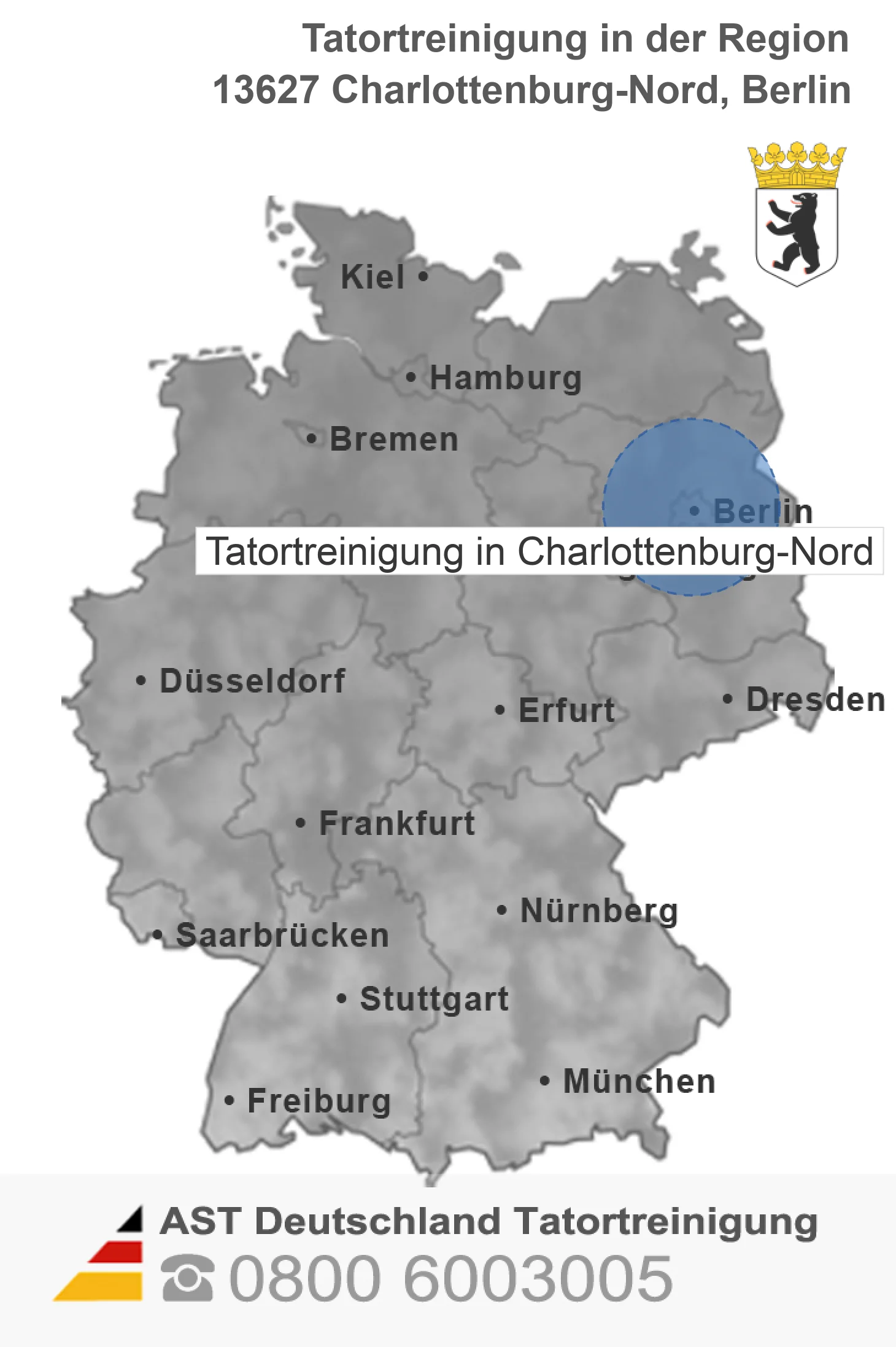 Leichenfundortreinigung Charlottenburg-Nord