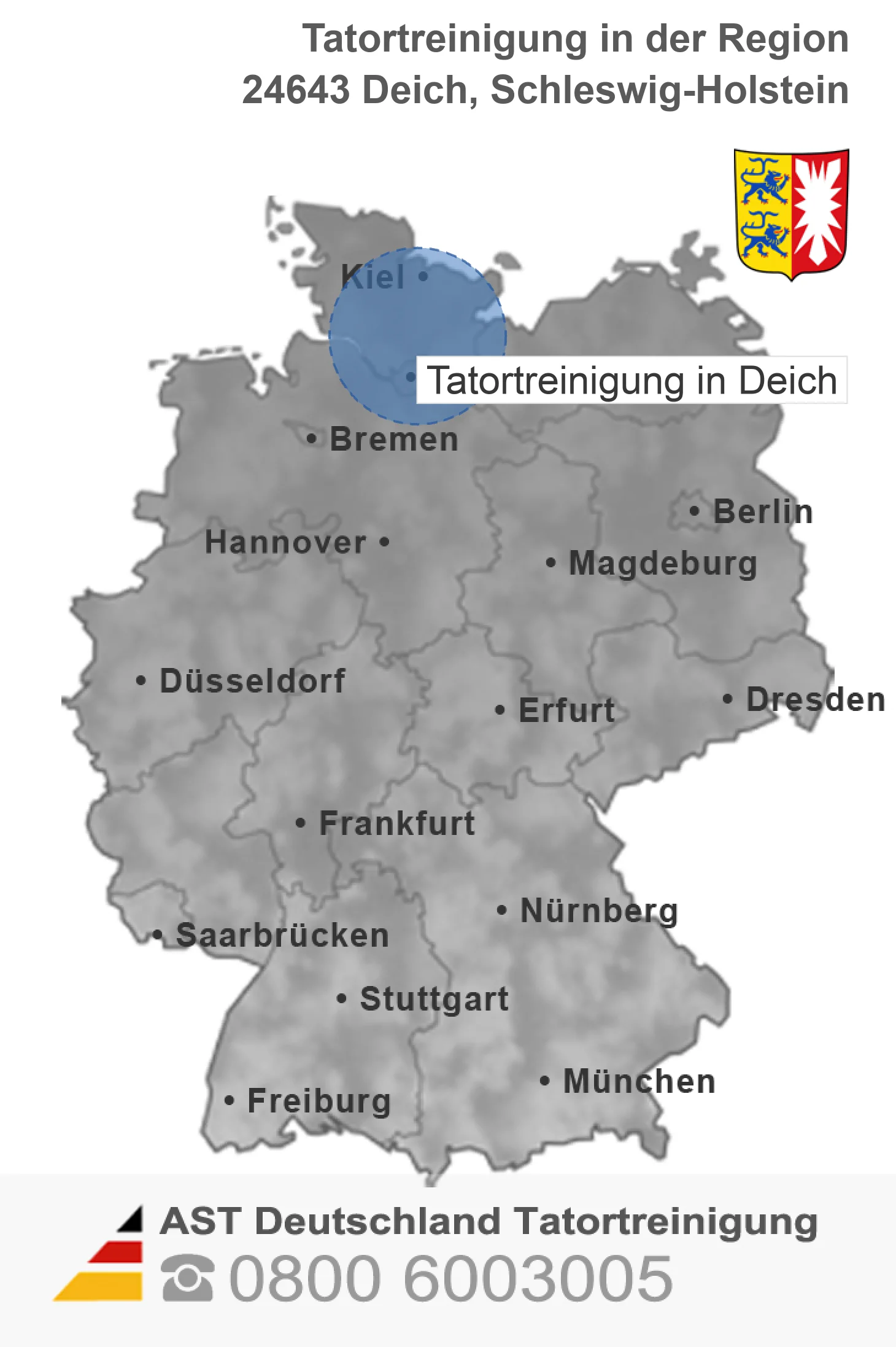 Tatortreinigung Deich