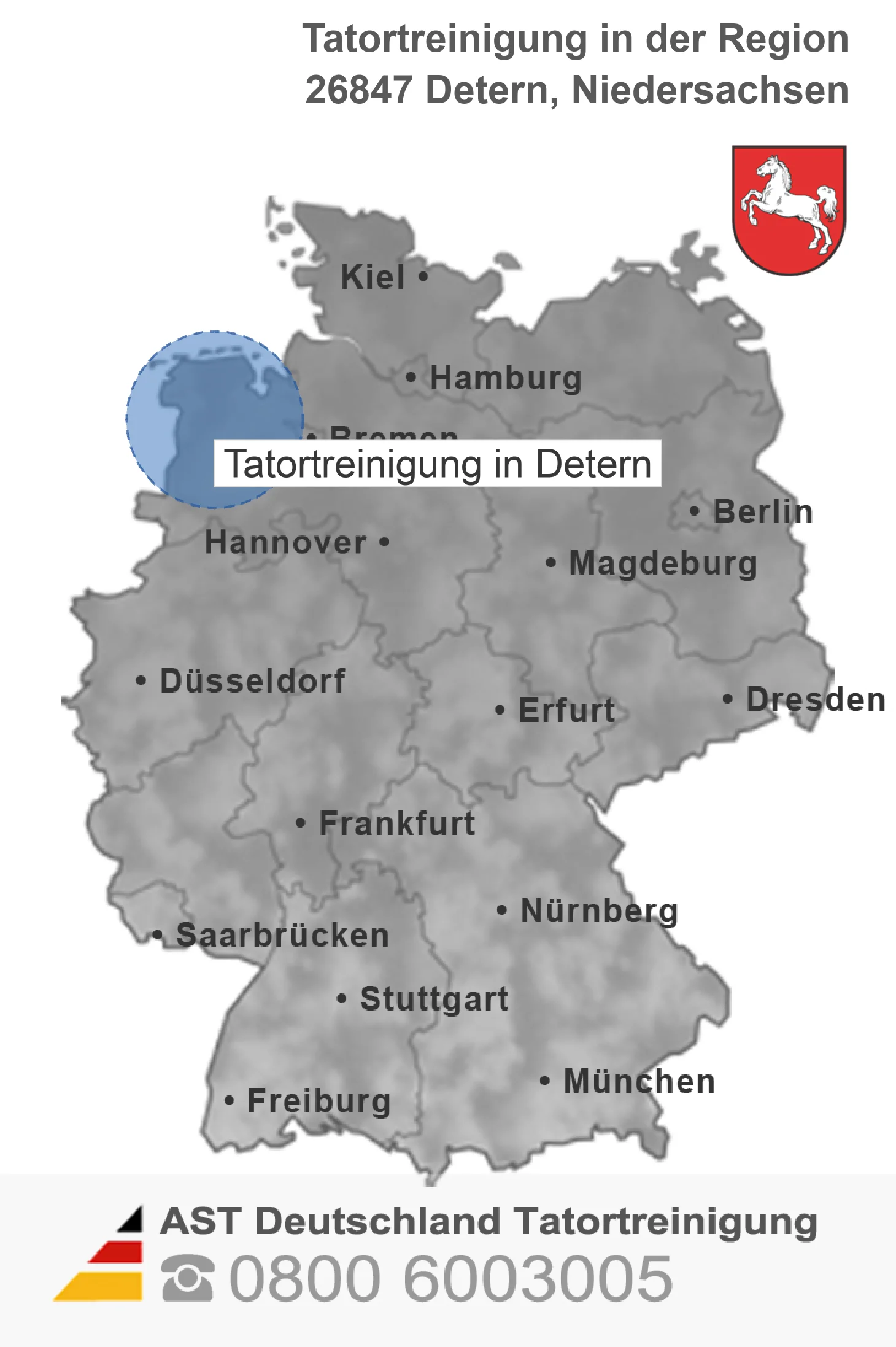 Tatortreinigung Detern