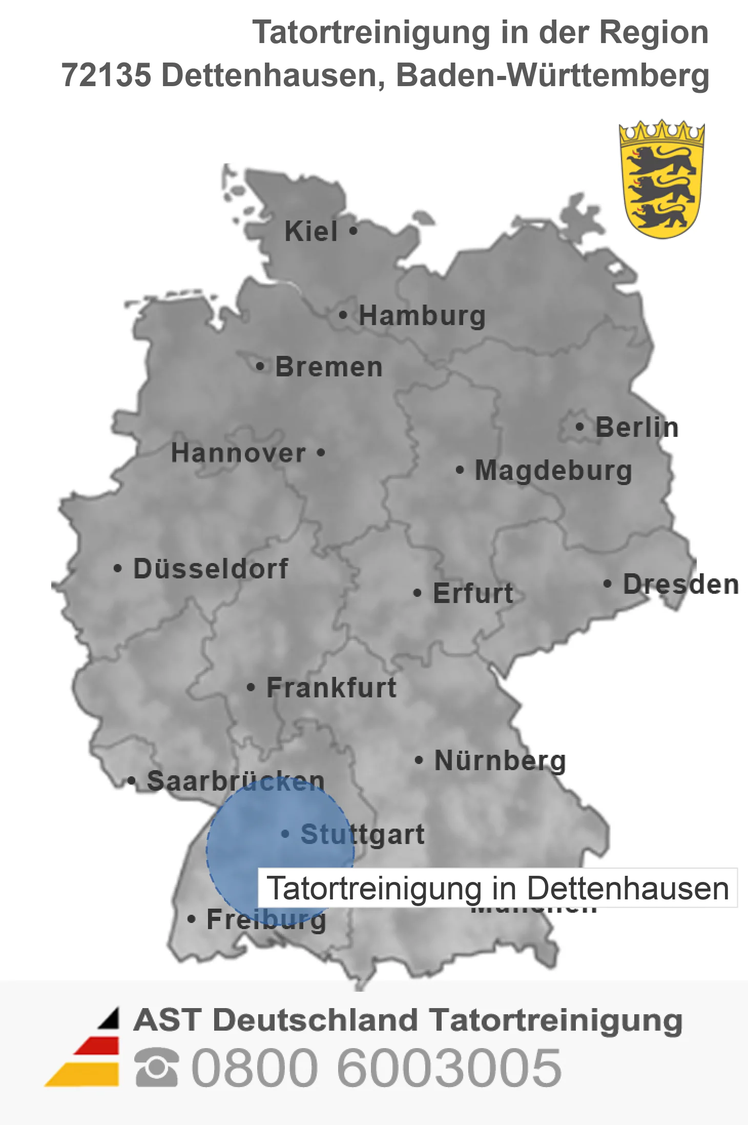 Tatortreinigung Dettenhausen
