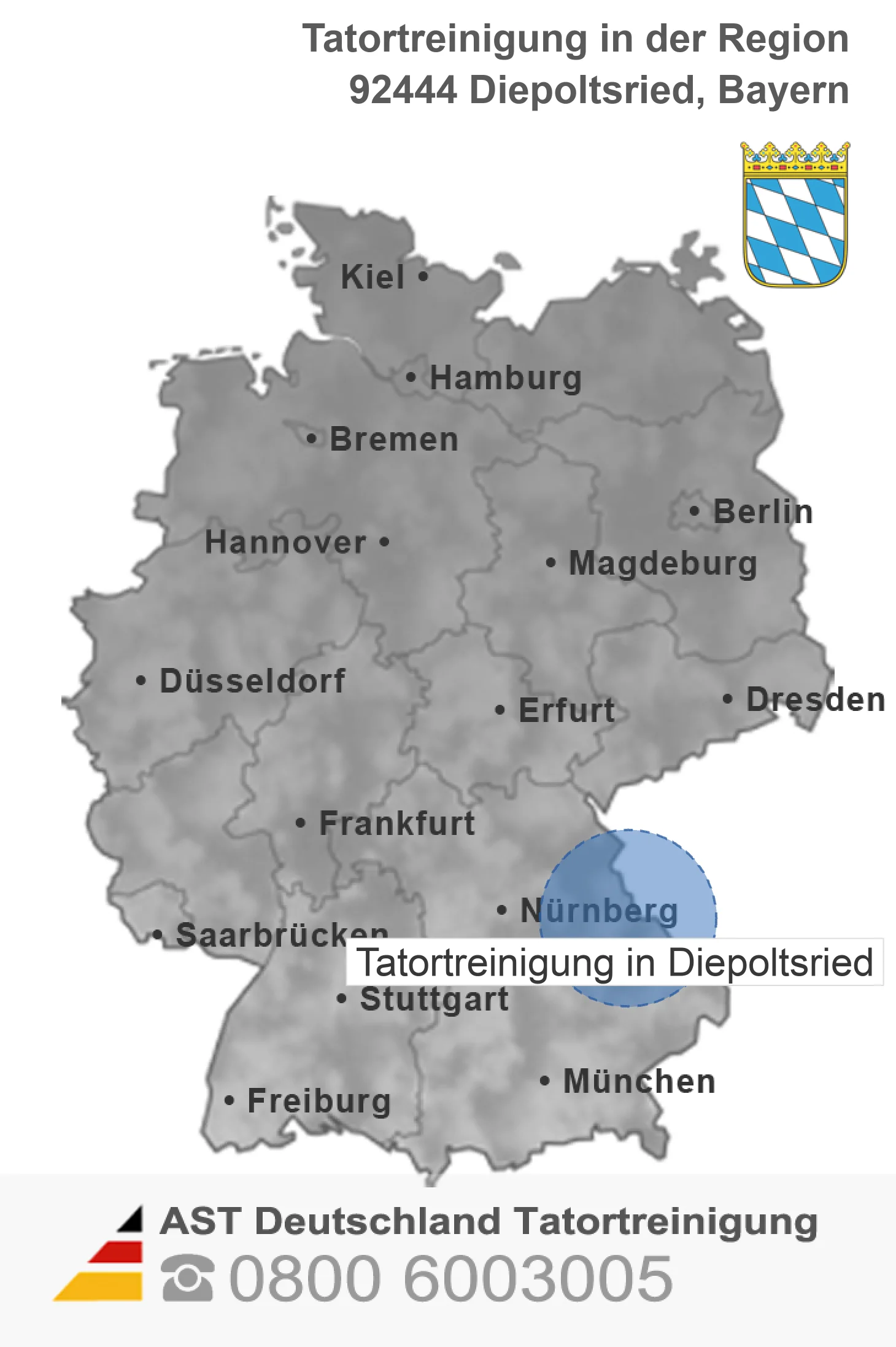 Tatortreinigung Diepoltsried