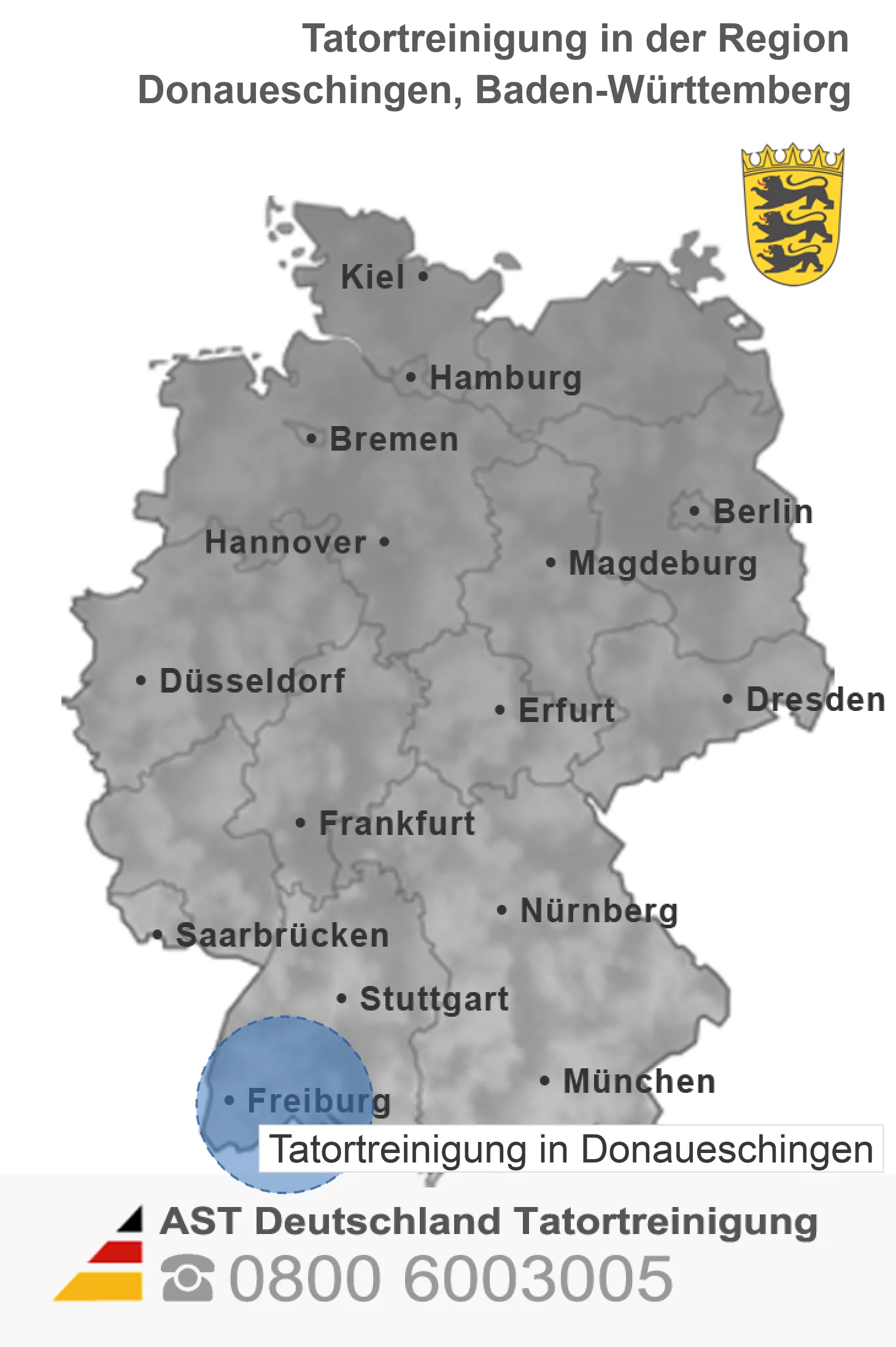 Tatortreinigung Donaueschingen