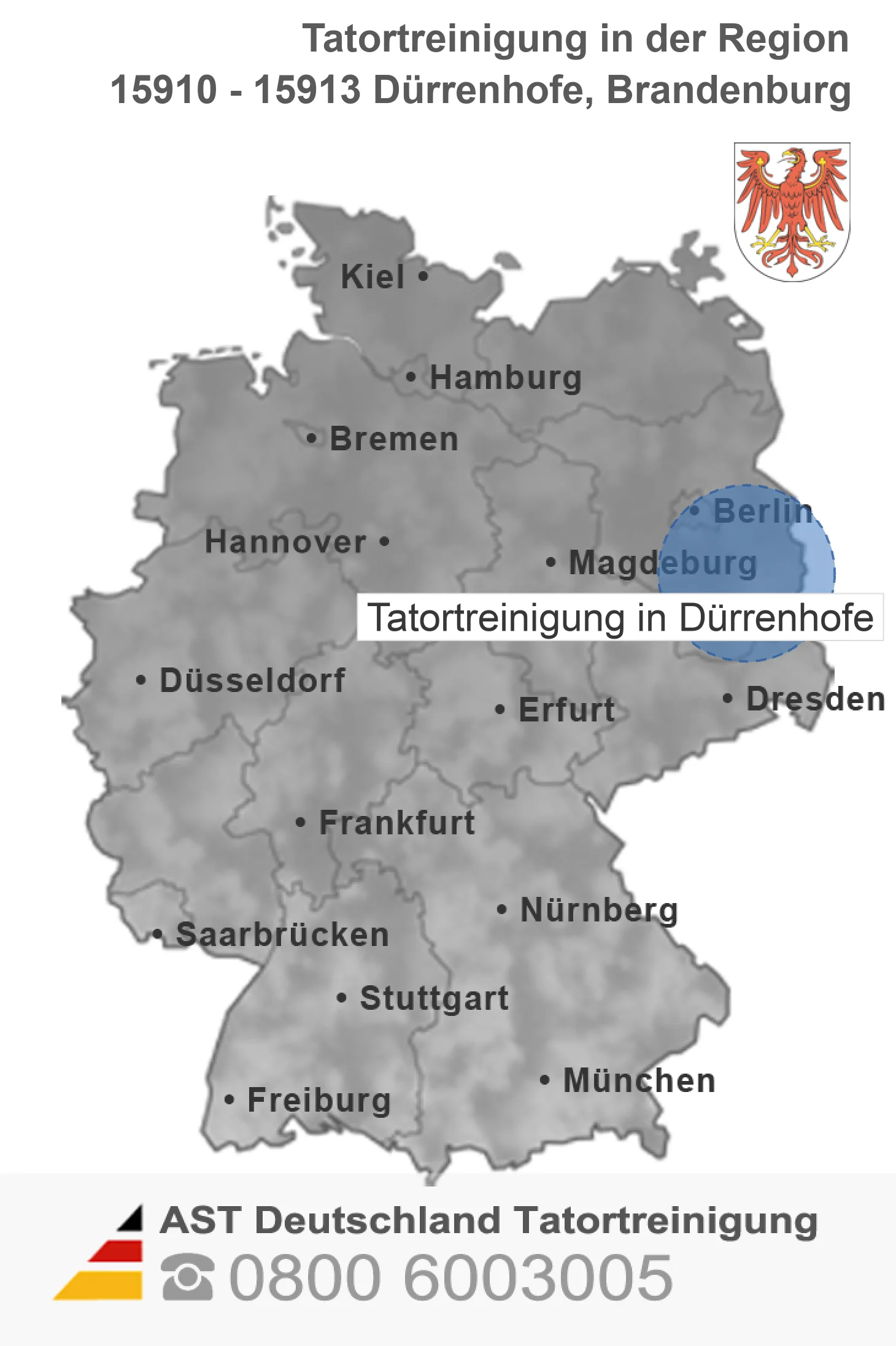 Tatortreinigung D&uuml;rrenhofe