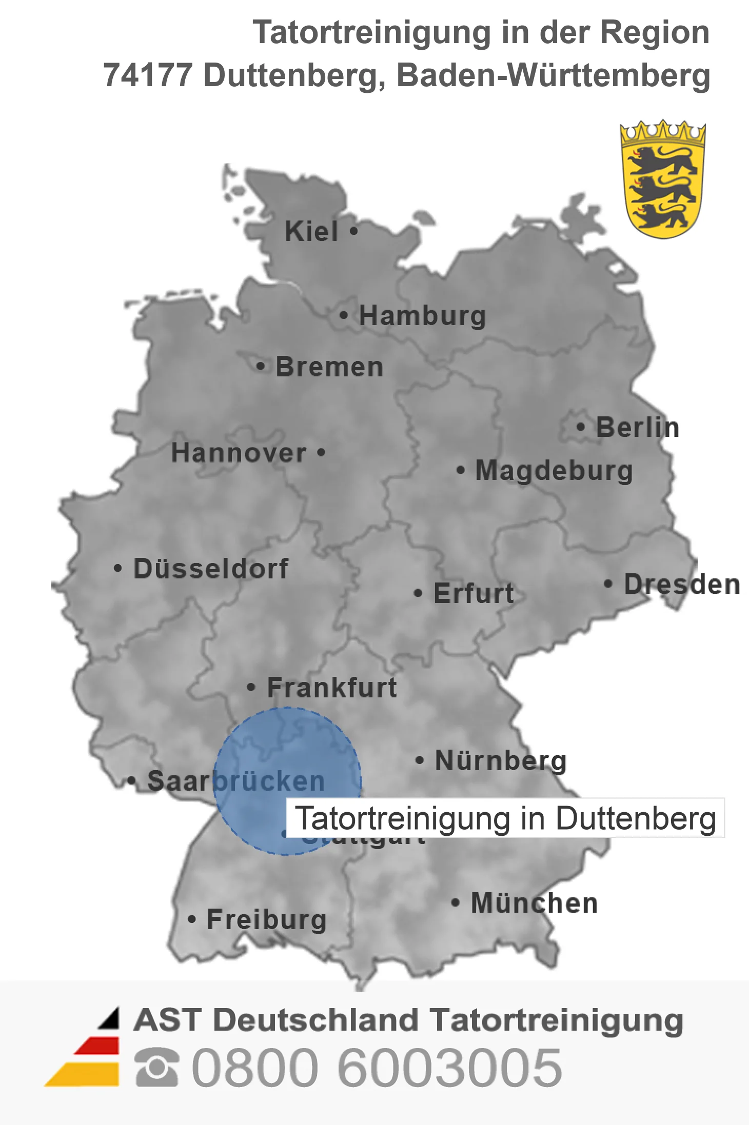 Tatortreinigung Duttenberg
