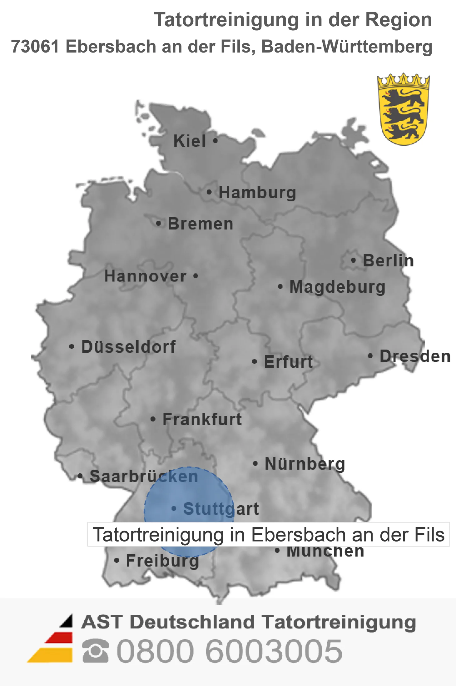 Tatortreinigung Ebersbach an der Fils