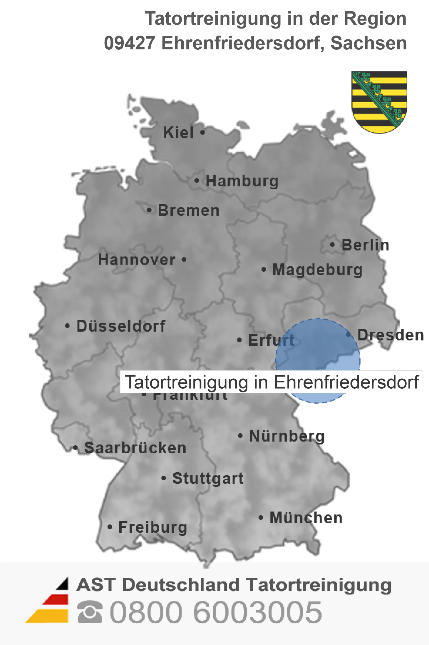 Tatortreinigung Ehrenfriedersdorf