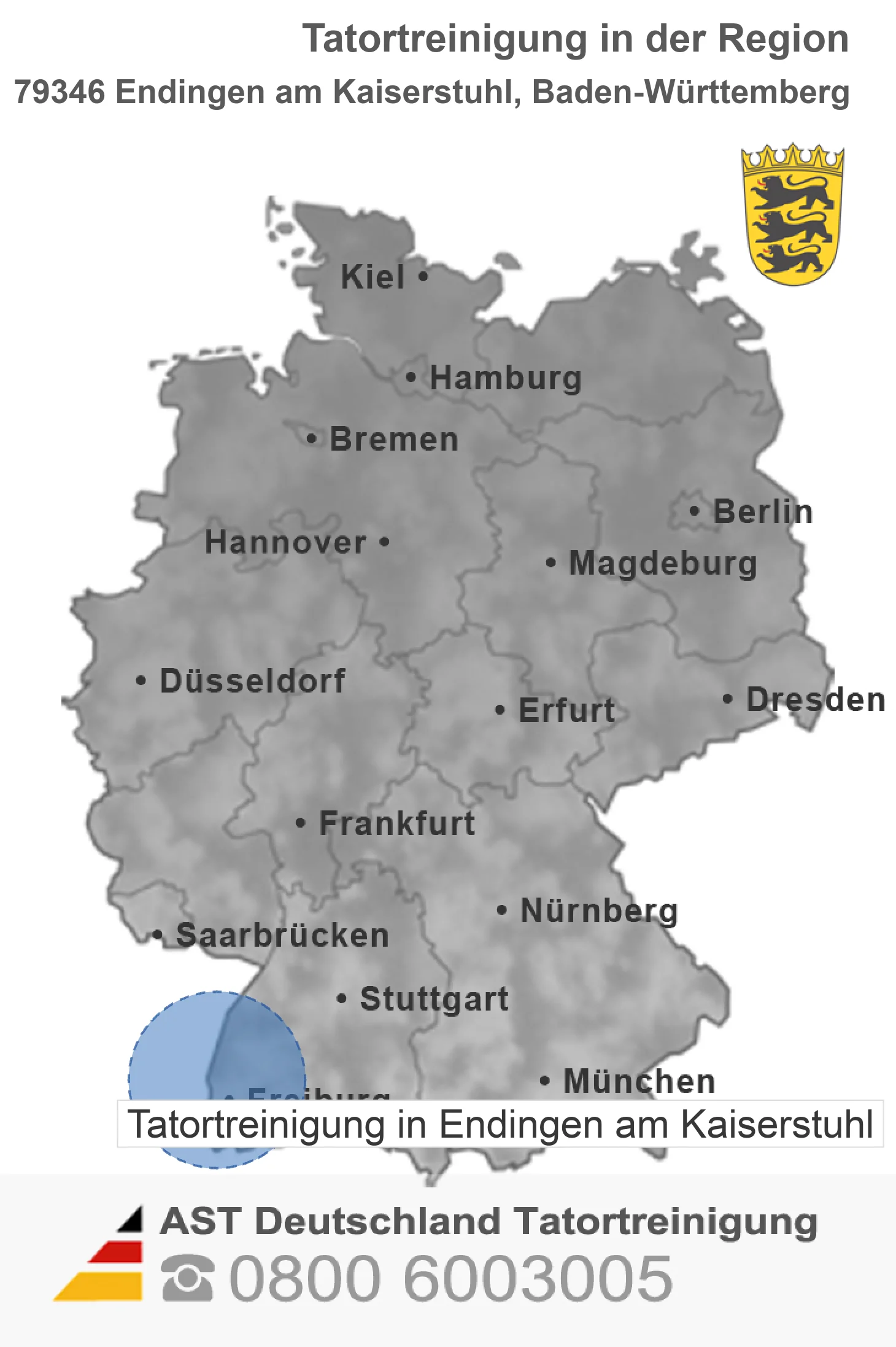 Tatortreinigung Endingen am Kaiserstuhl