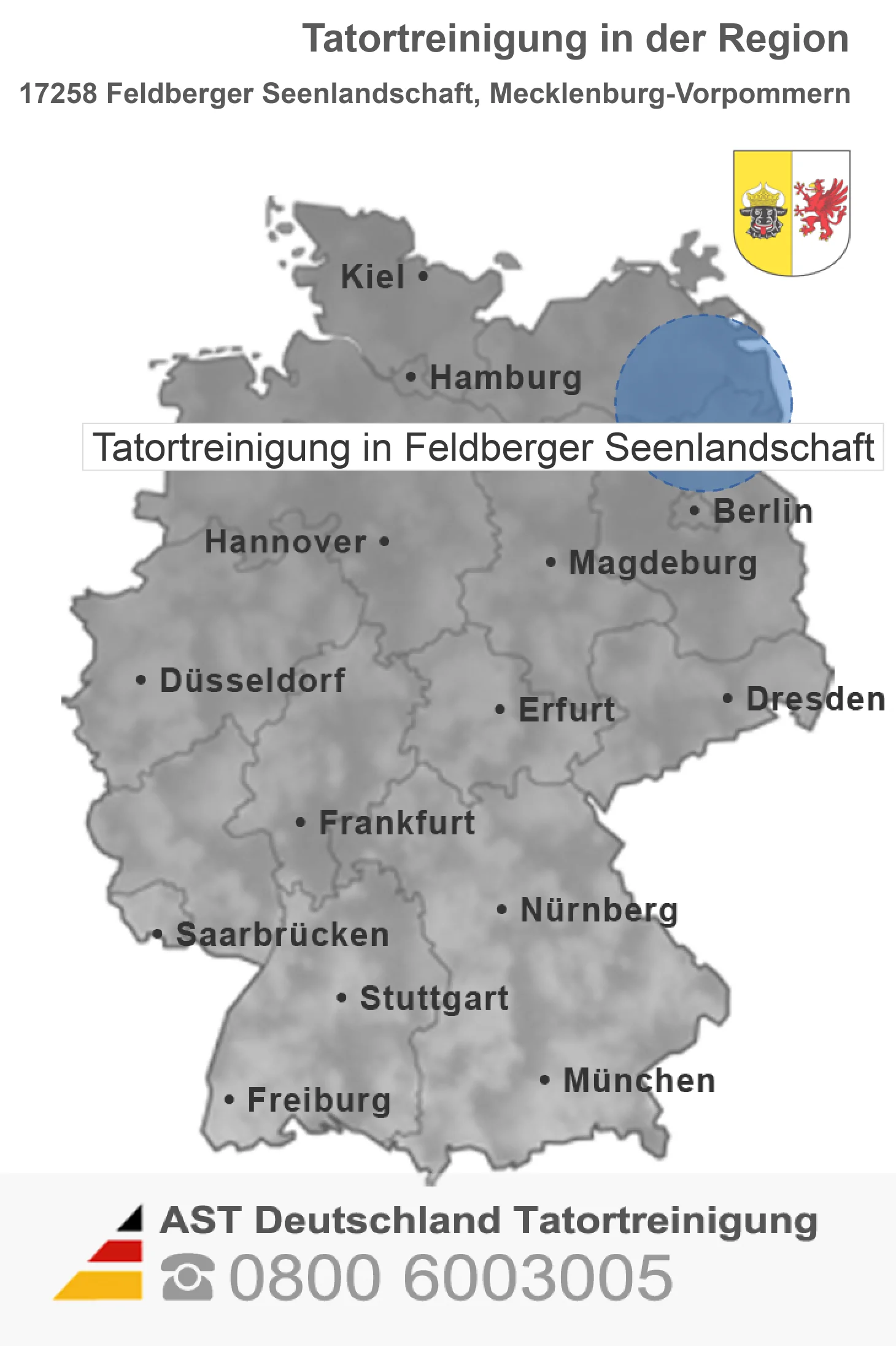 Tatortreinigung Feldberger Seenlandschaft