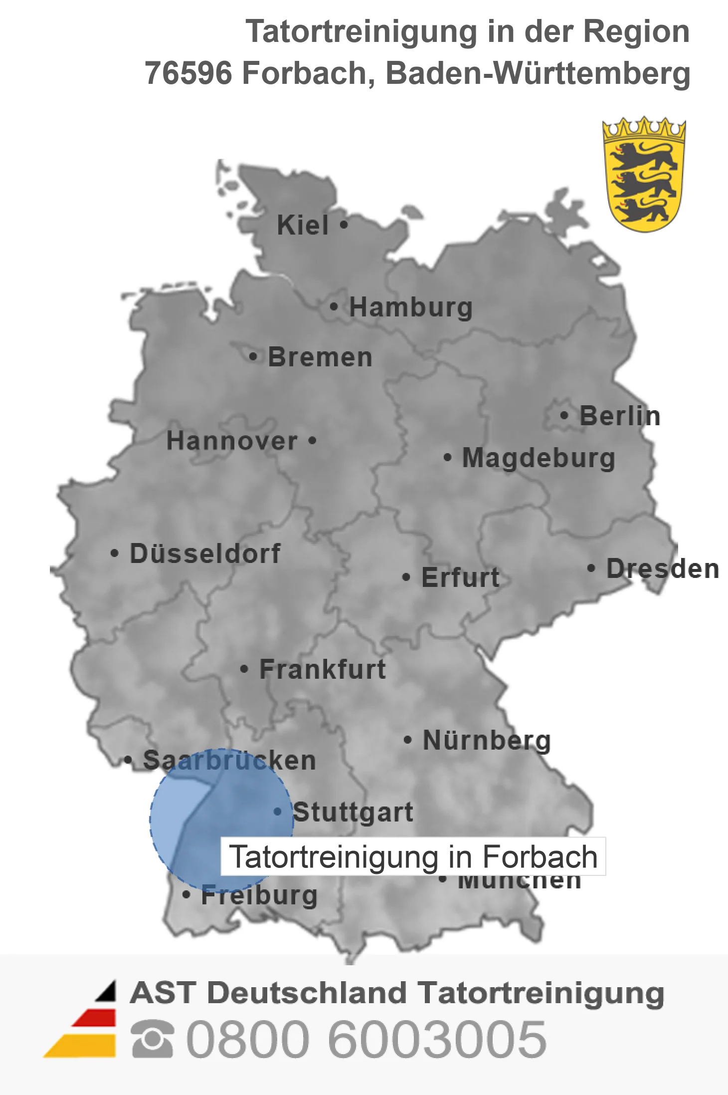 Tatortreinigung Forbach