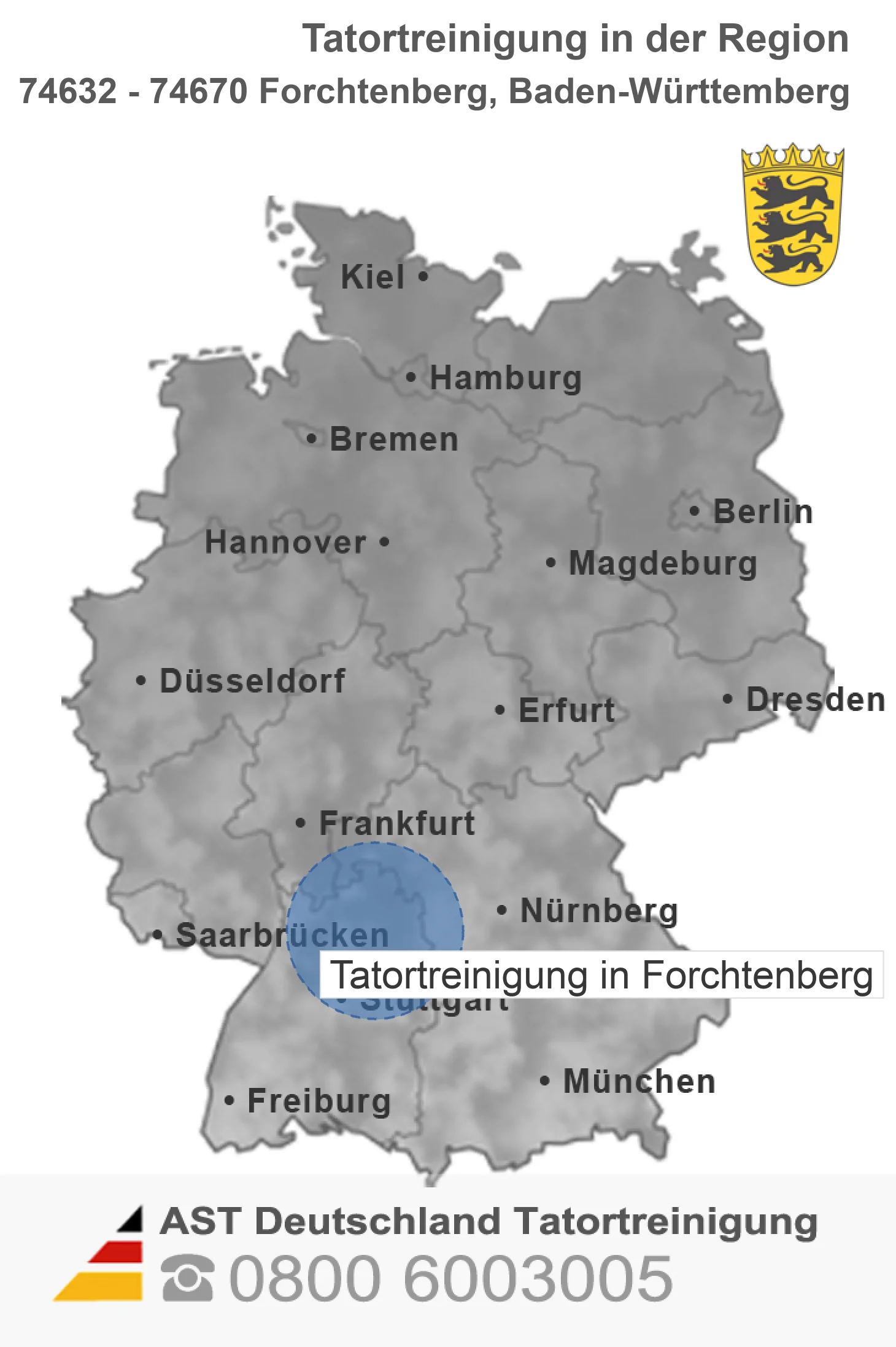 Tatortreinigung Forchtenberg