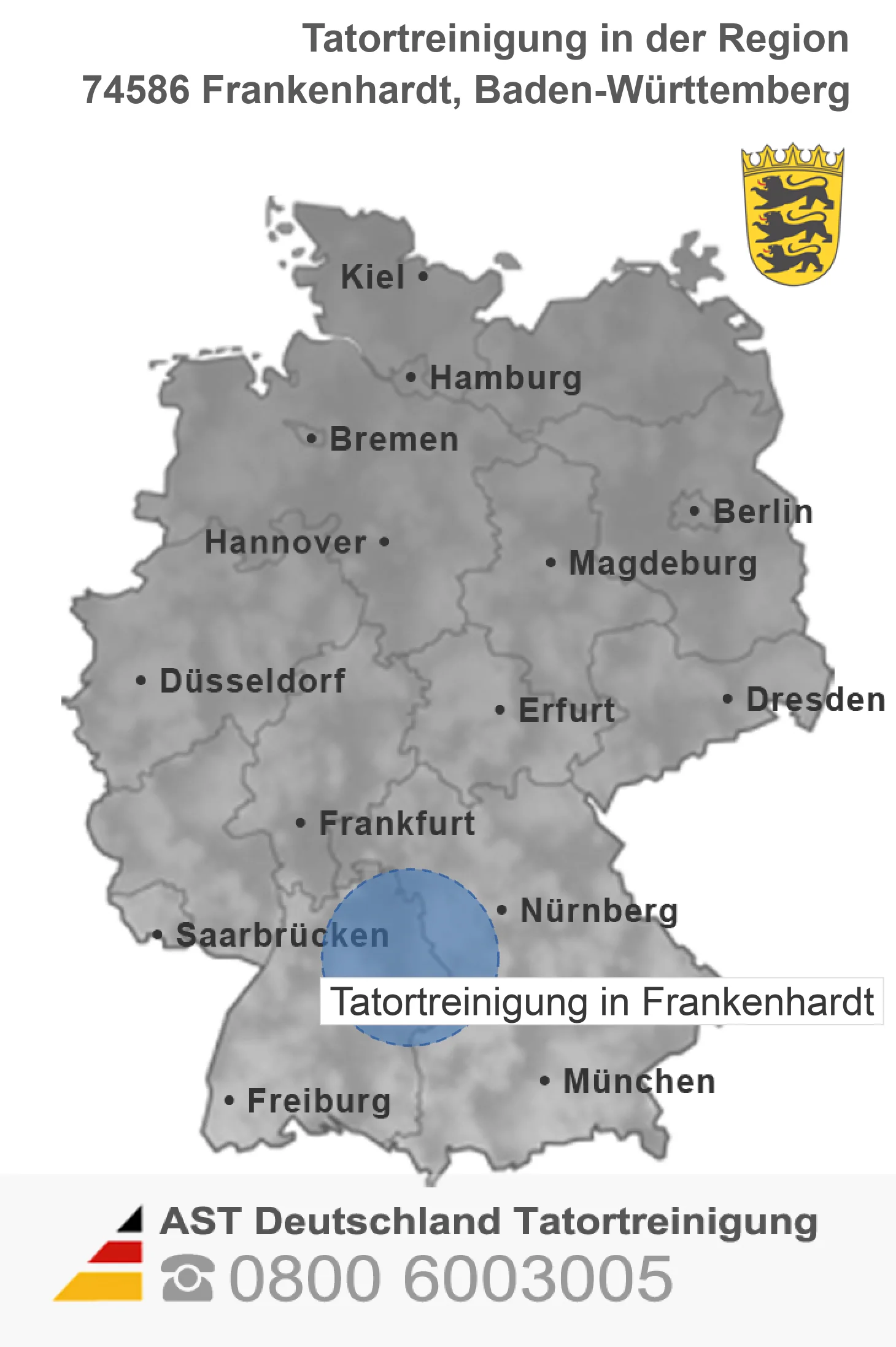 Tatortreinigung Frankenhardt