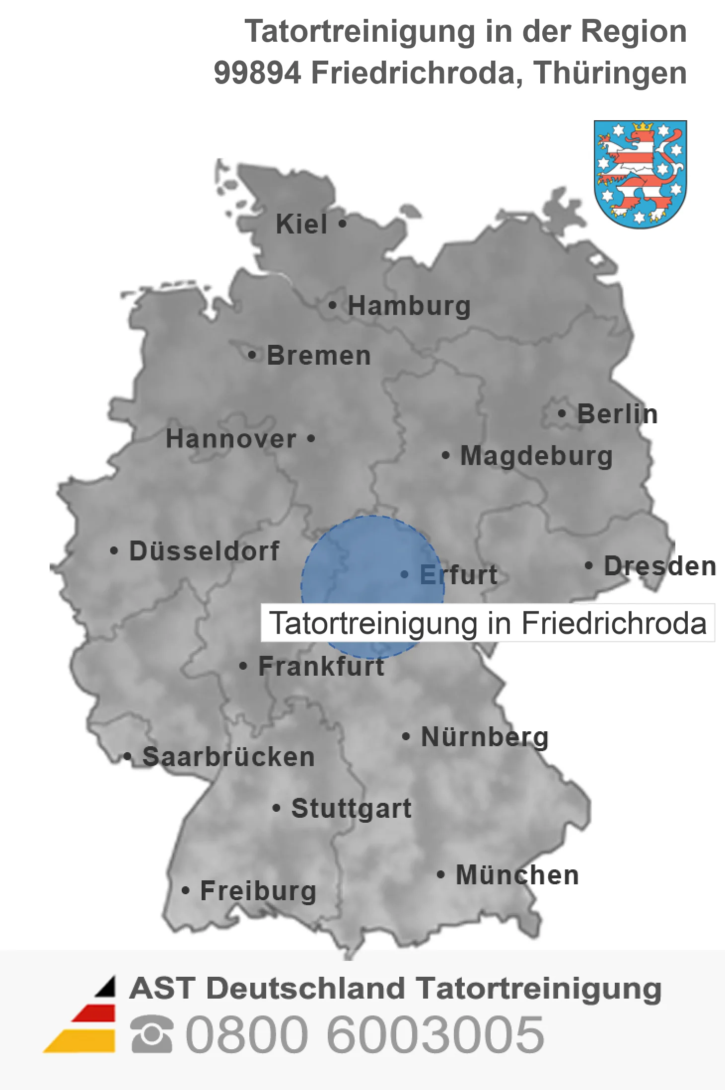 Tatortreinigung Friedrichroda