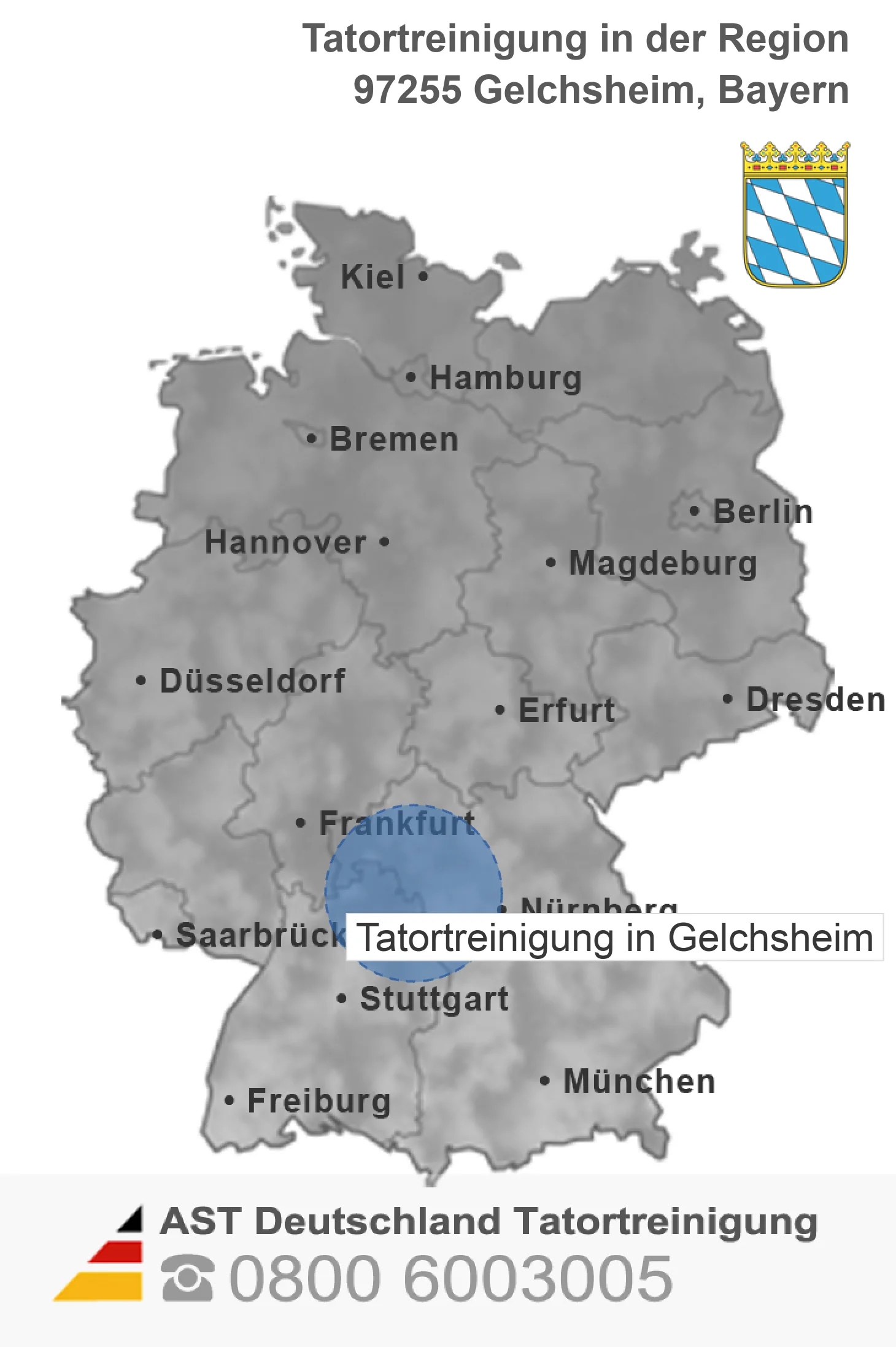 Tatortreinigung Gelchsheim