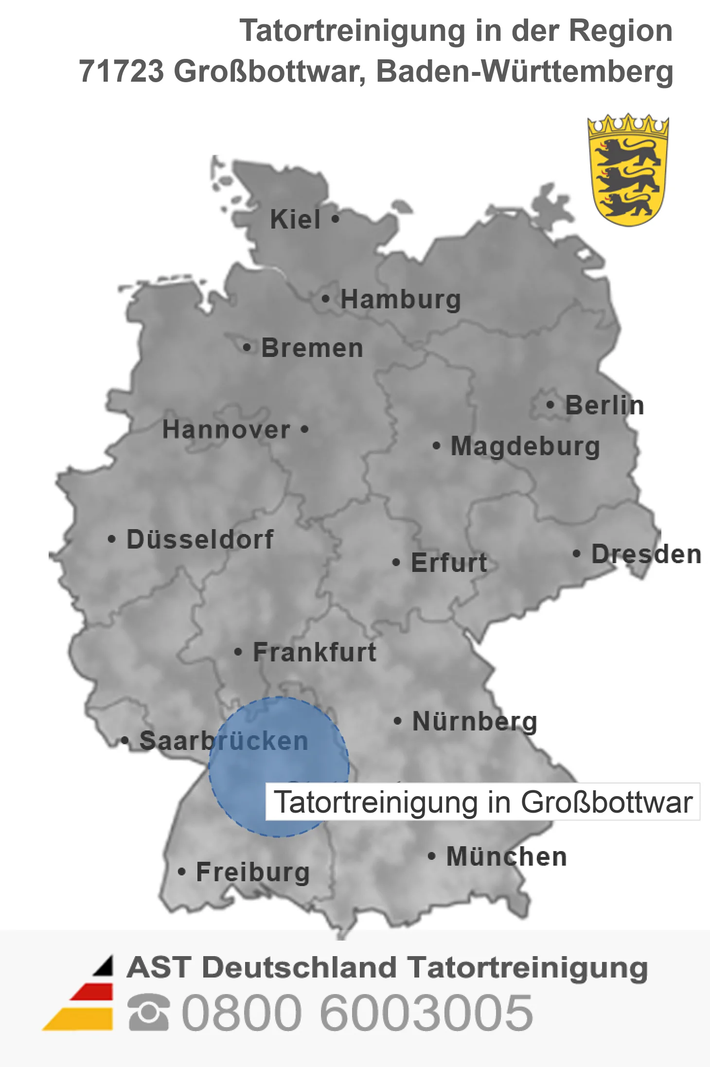 Tatortreinigung Gro&szlig;bottwar