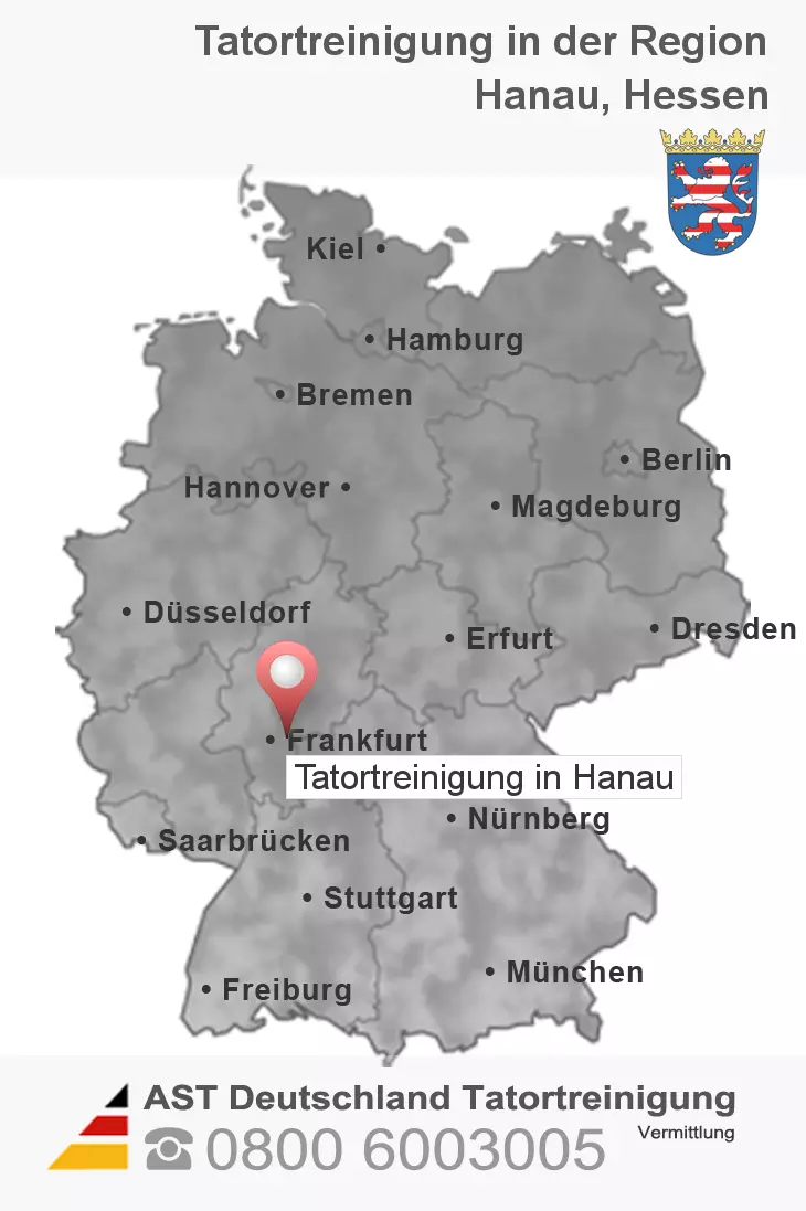 Leichenfundortreinigung Hanau