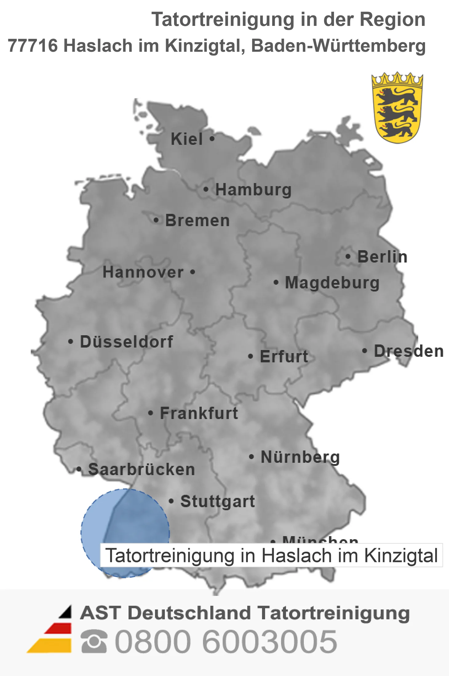 Tatortreinigung Haslach im Kinzigtal