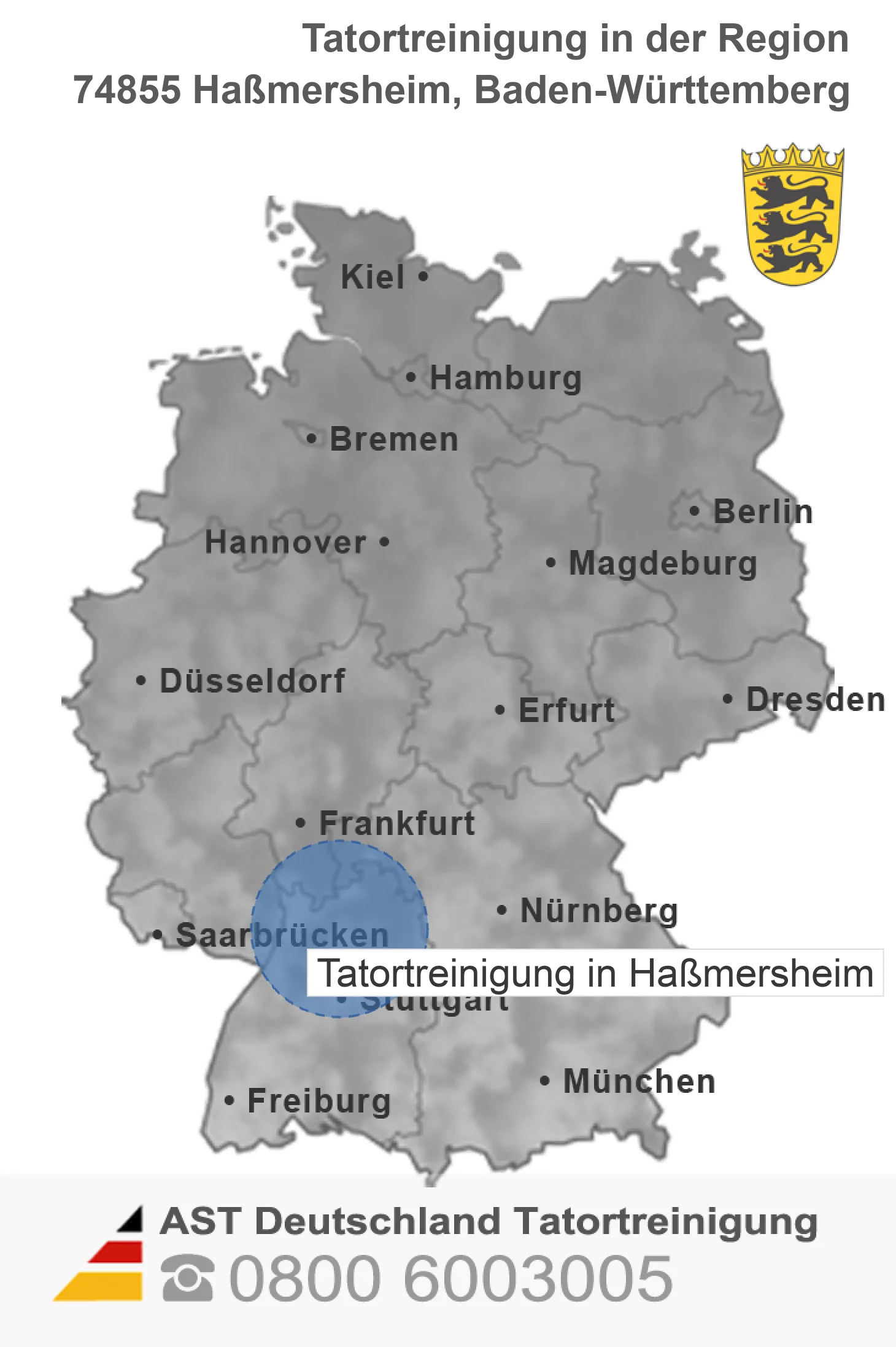 Tatortreinigung Ha&szlig;mersheim