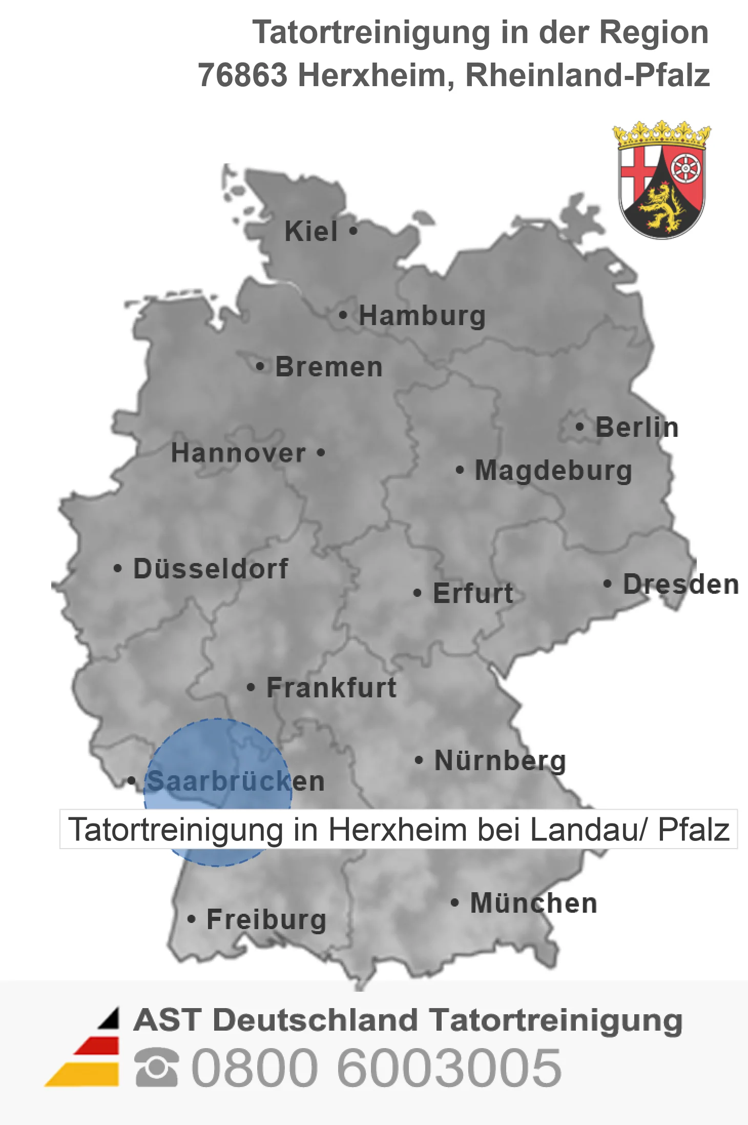Tatortreinigung Herxheim bei Landau/ Pfalz