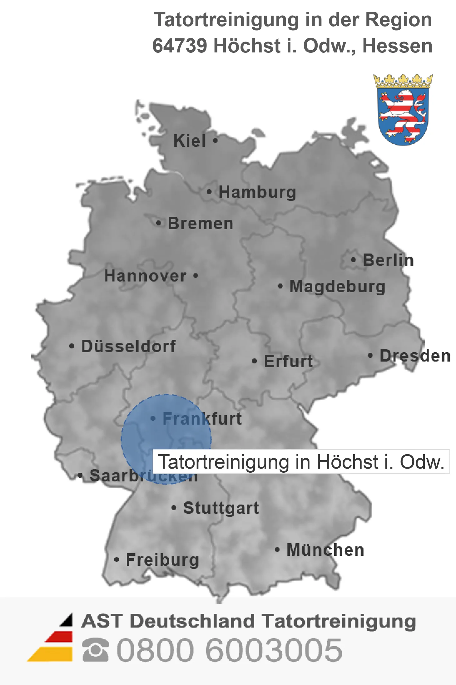Tatortreinigung H&ouml;chst i. Odw.