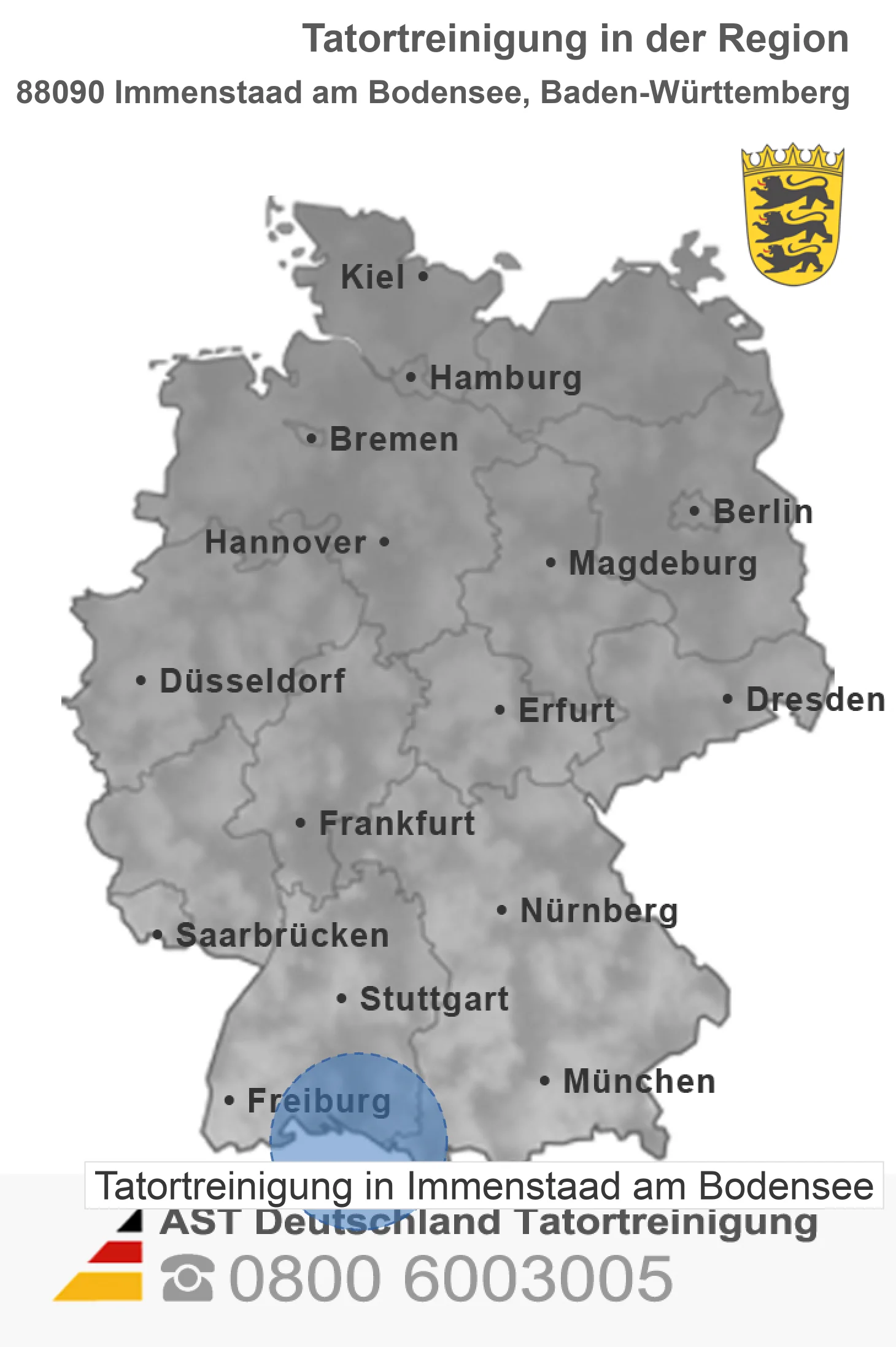 Tatortreinigung Immenstaad am Bodensee
