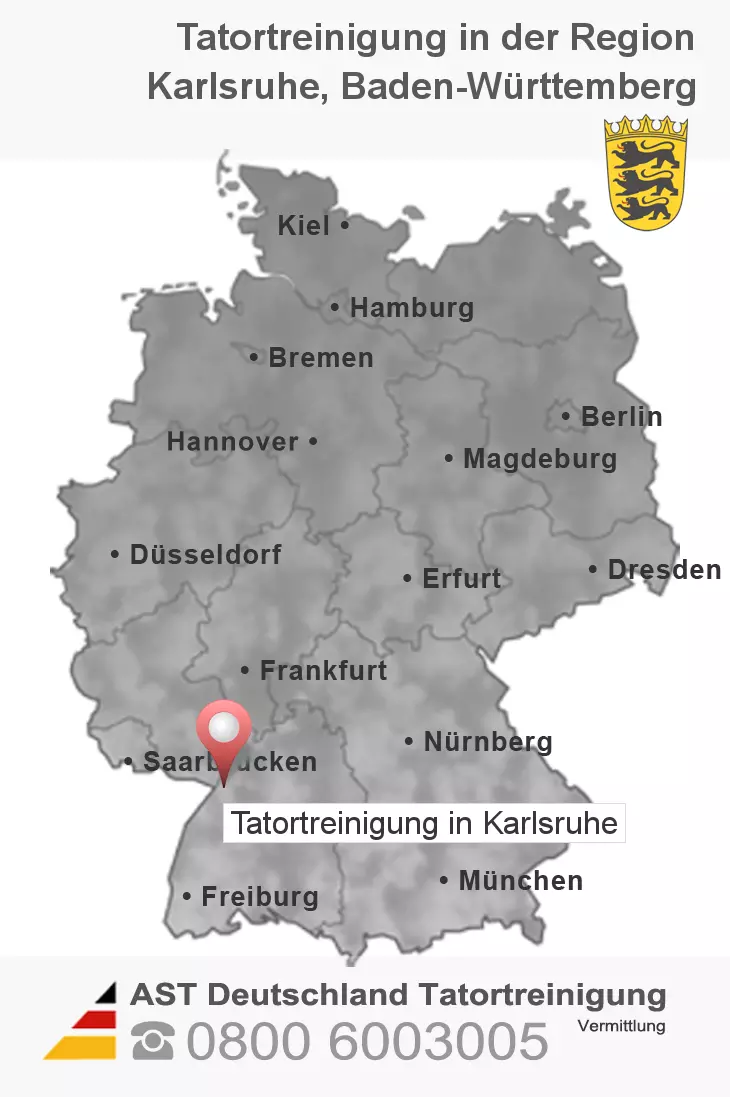 Tatortreinigung Karlsruhe