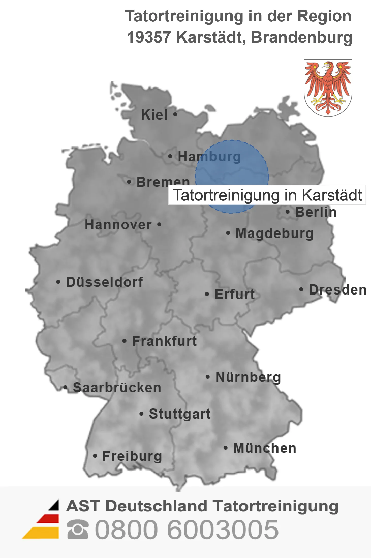 Tatortreinigung Karst&auml;dt