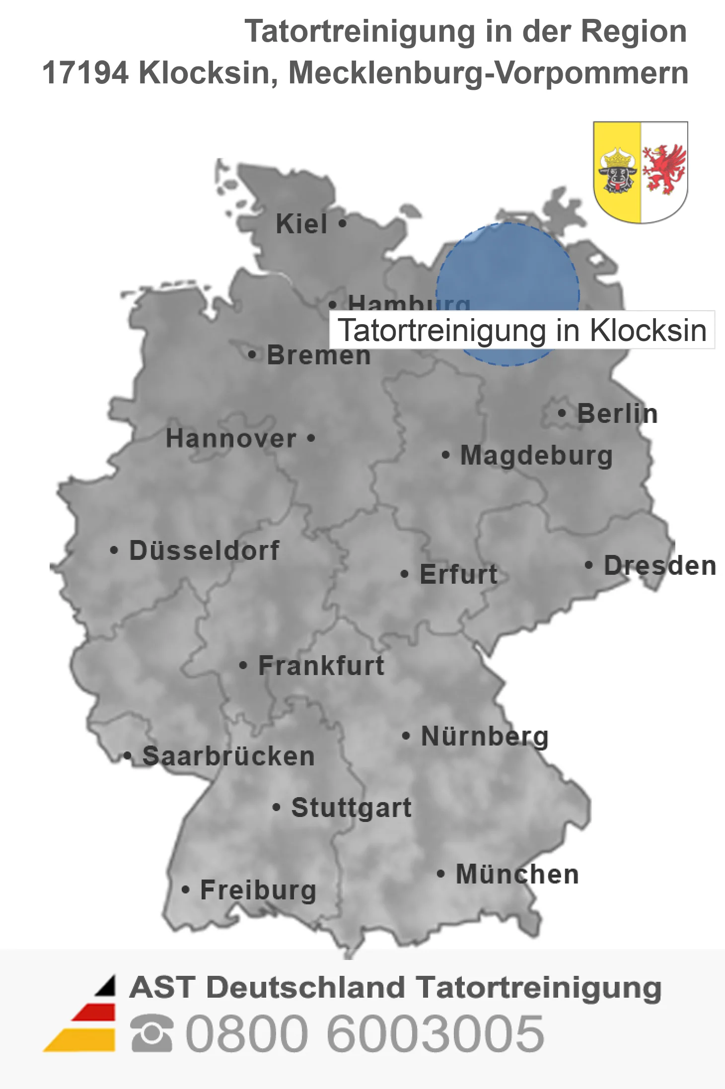 Tatortreinigung Klocksin