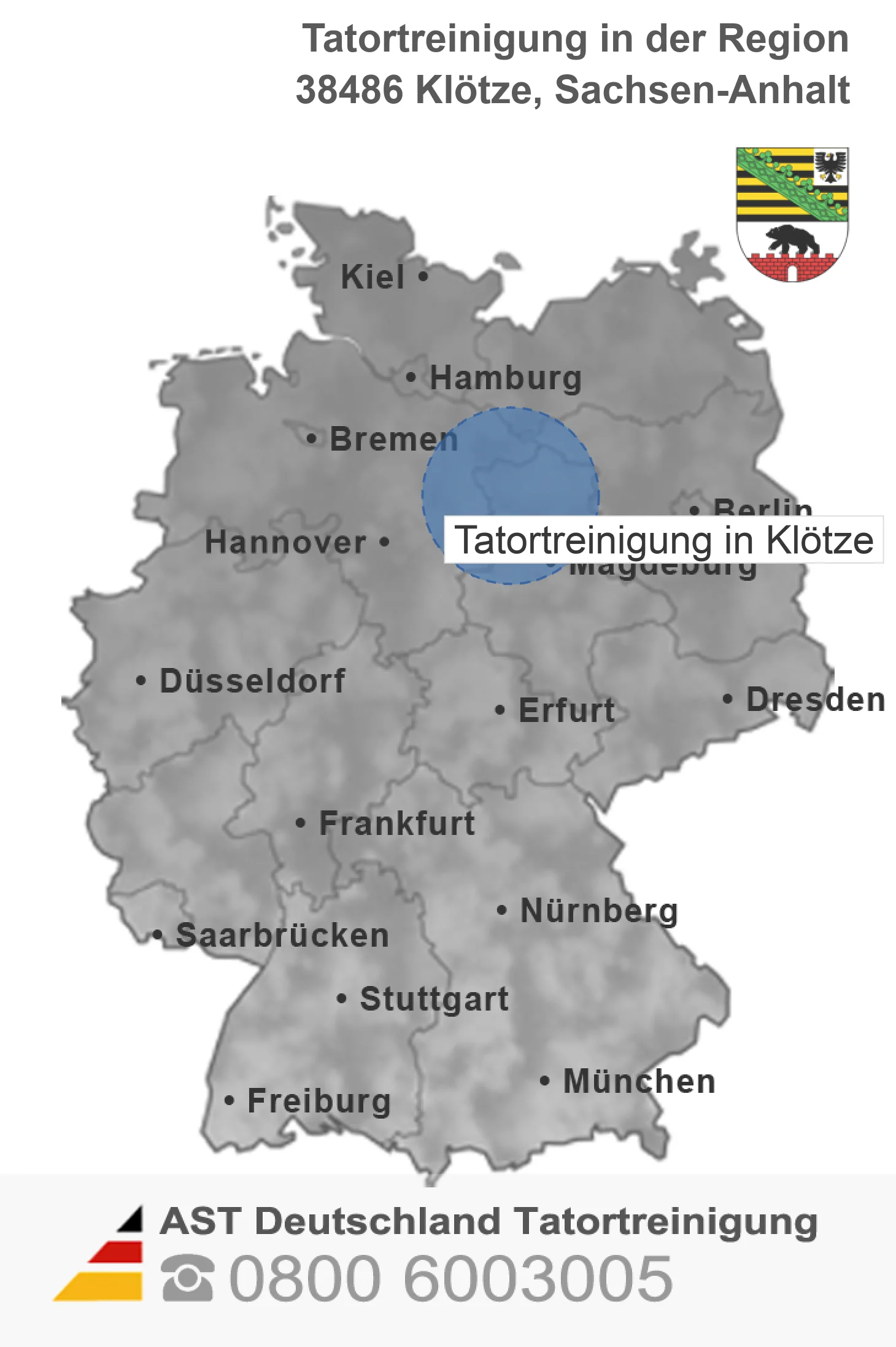 Tatortreinigung Kl&ouml;tze