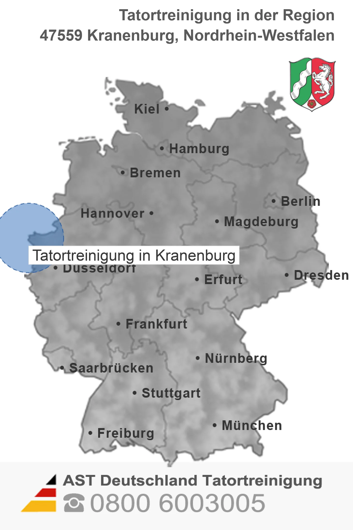 Tatortreinigung Kranenburg