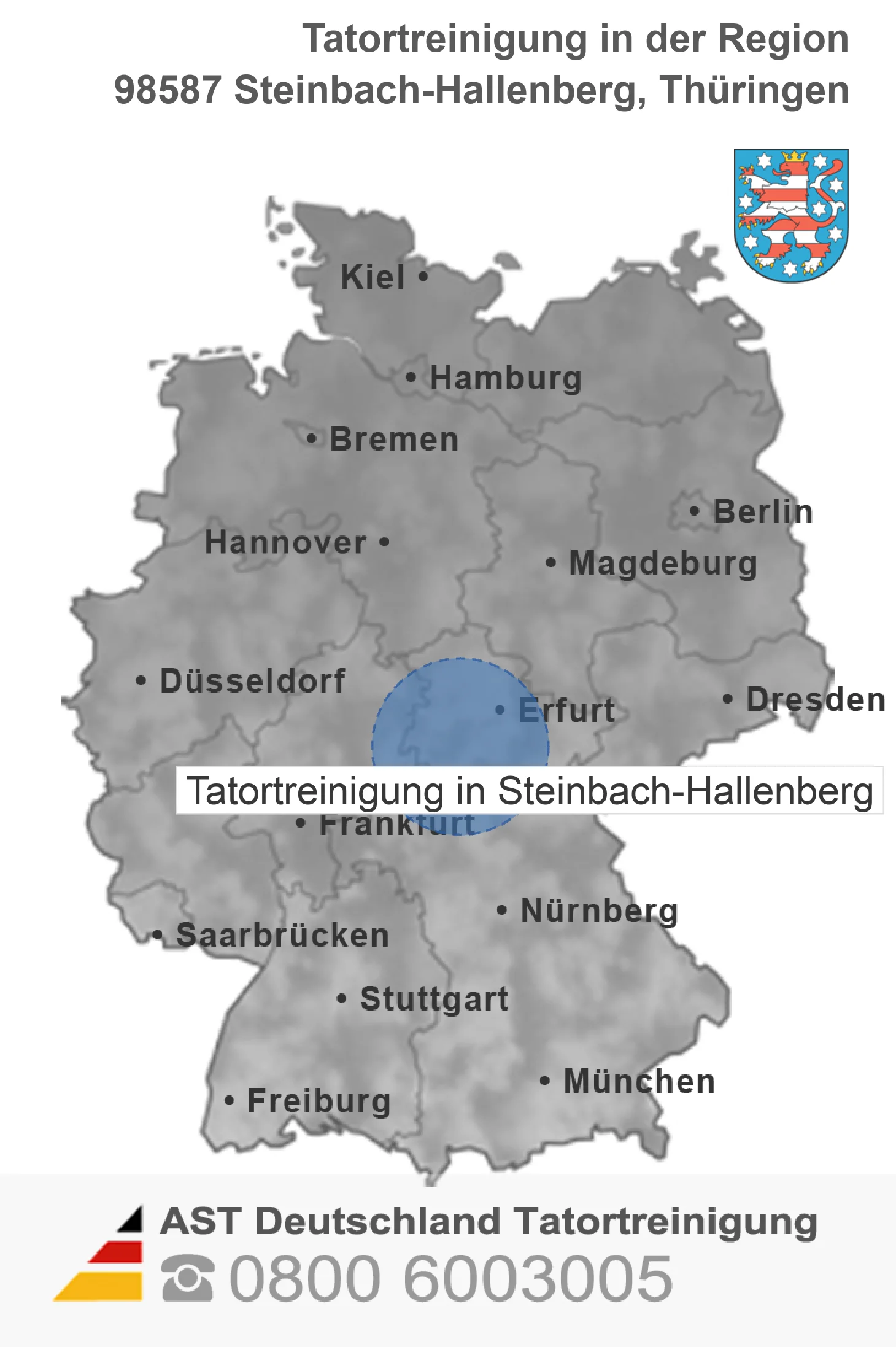 Tatortreinigung Steinbach-Hallenberg