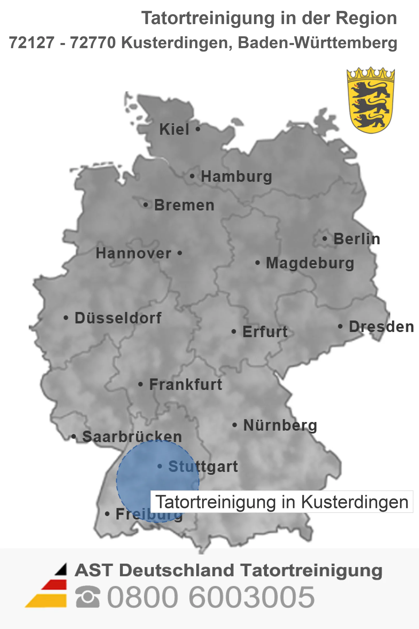 Tatortreinigung Kusterdingen