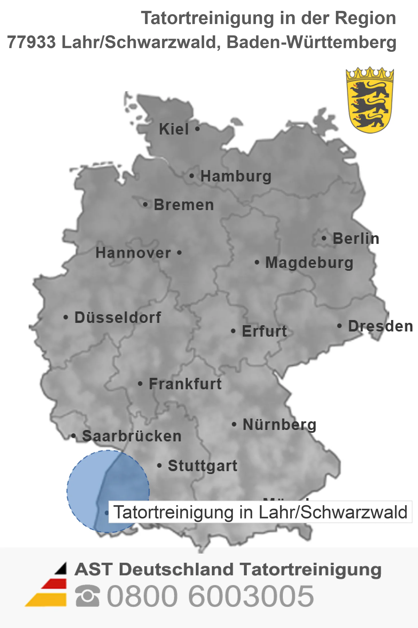 Tatortreinigung Lahr/Schwarzwald