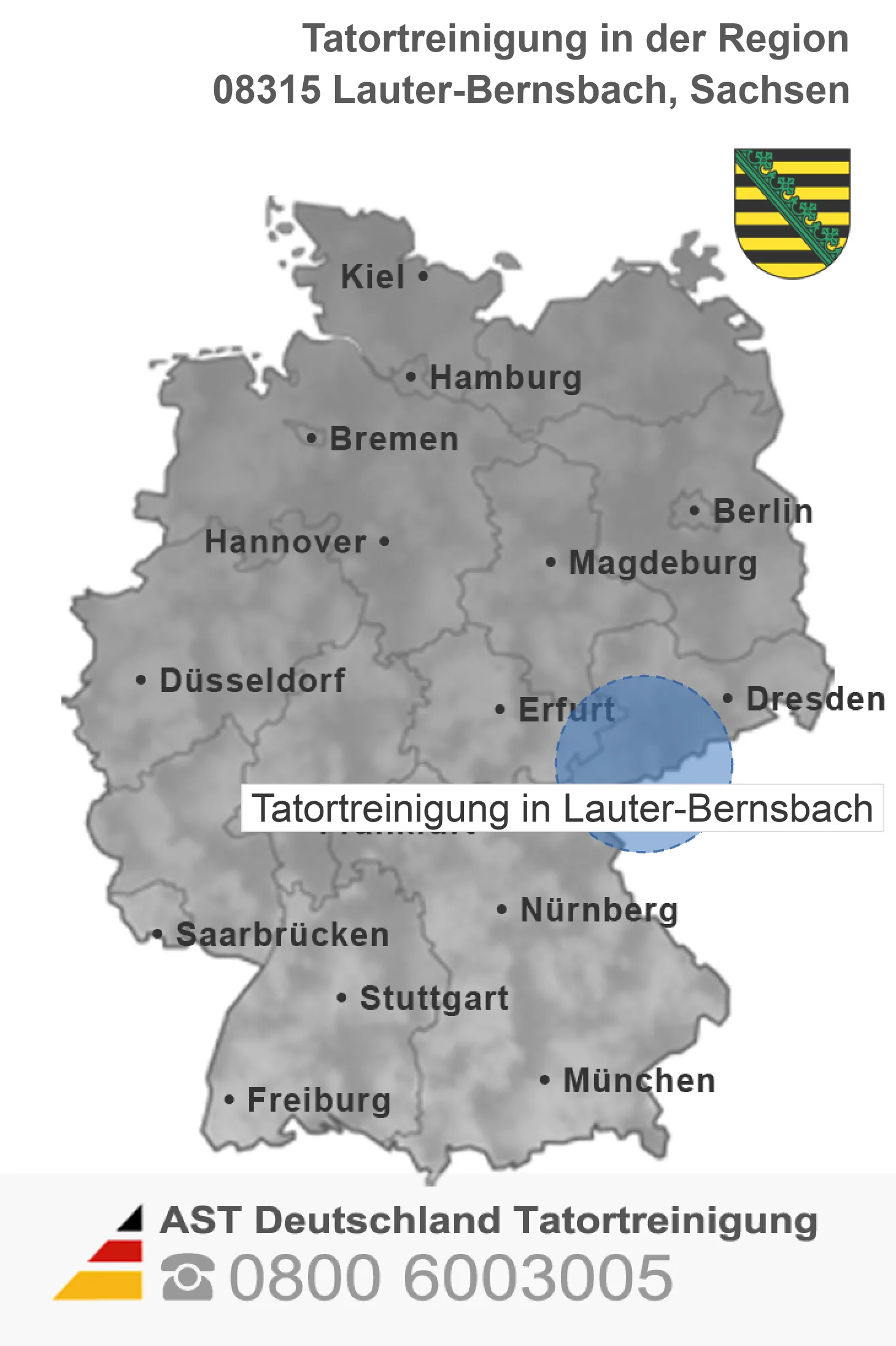 Tatortreinigung Lauter-Bernsbach