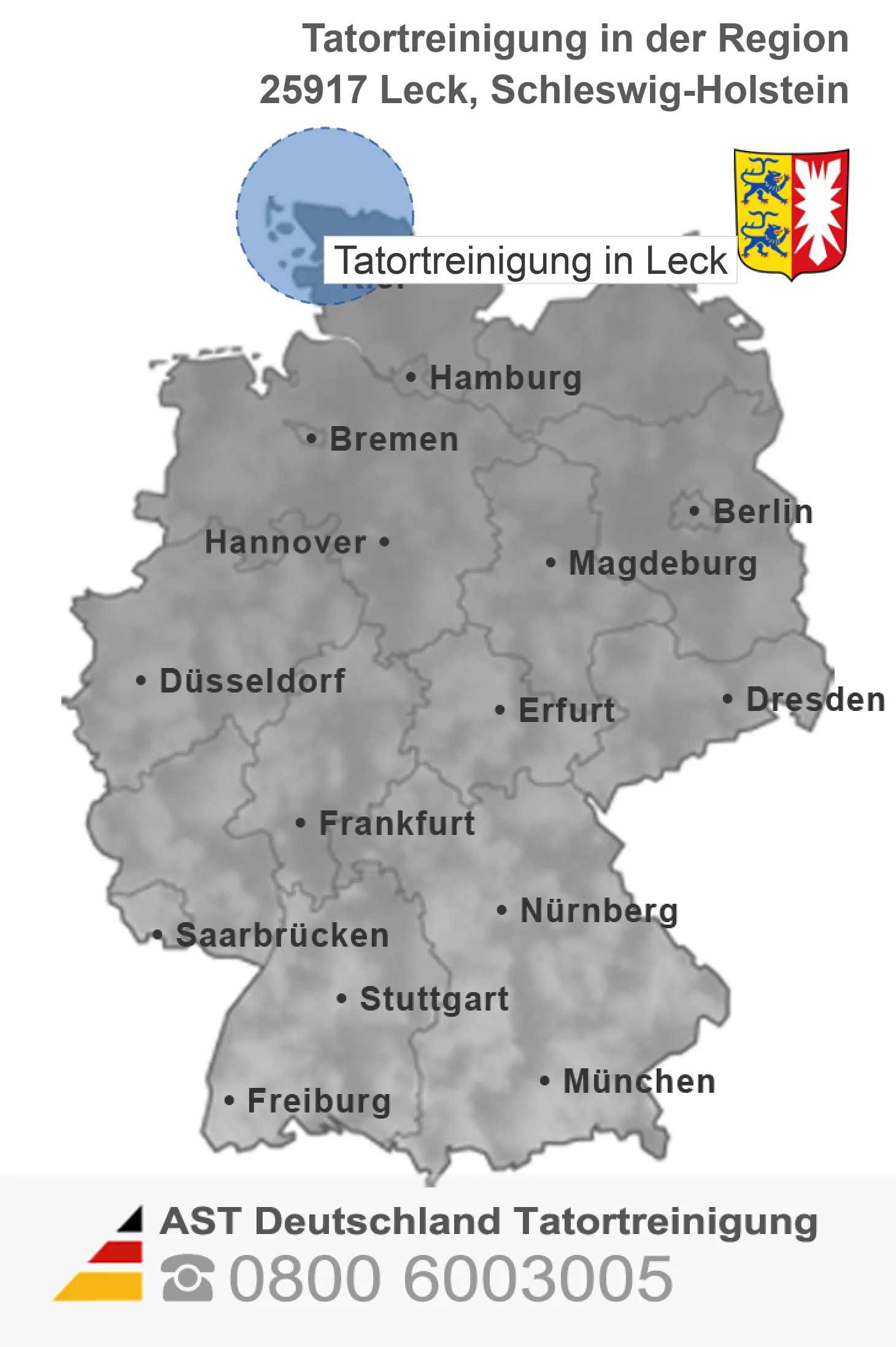Tatortreinigung Leck