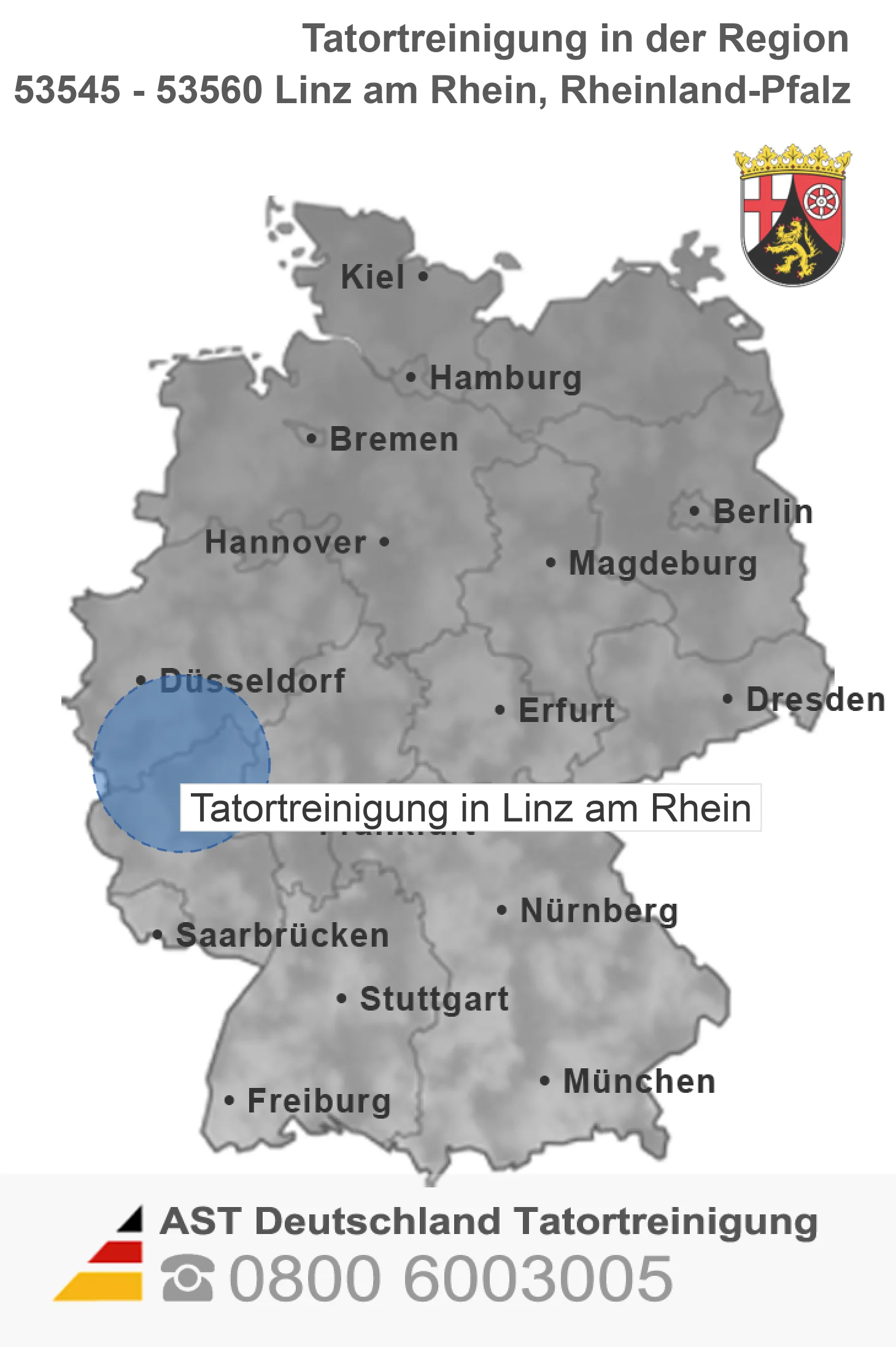 Tatortreinigung Linz am Rhein
