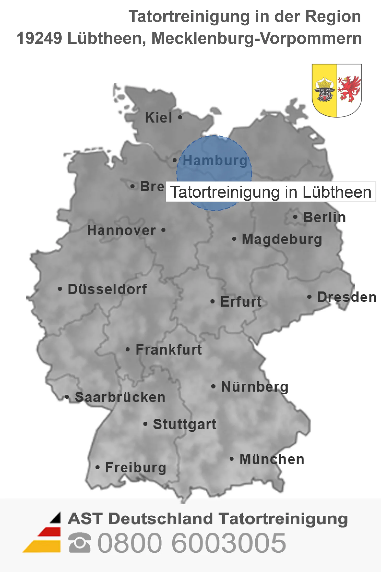 Tatortreinigung L&uuml;btheen