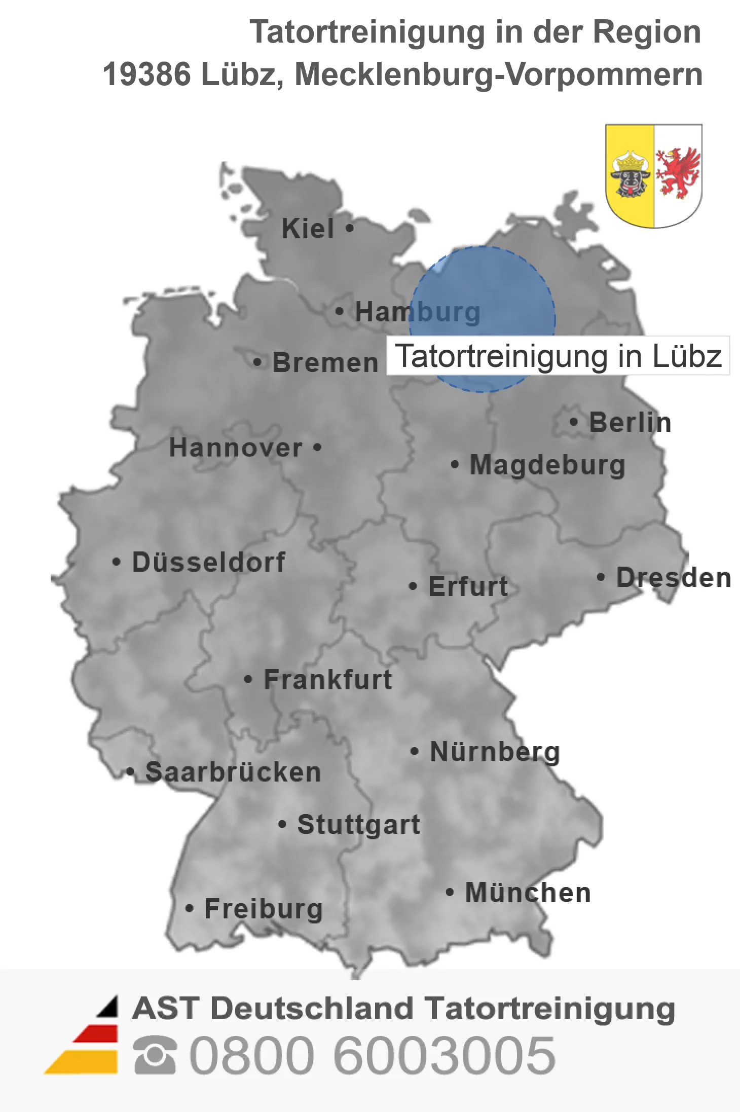 Tatortreinigung L&uuml;bz